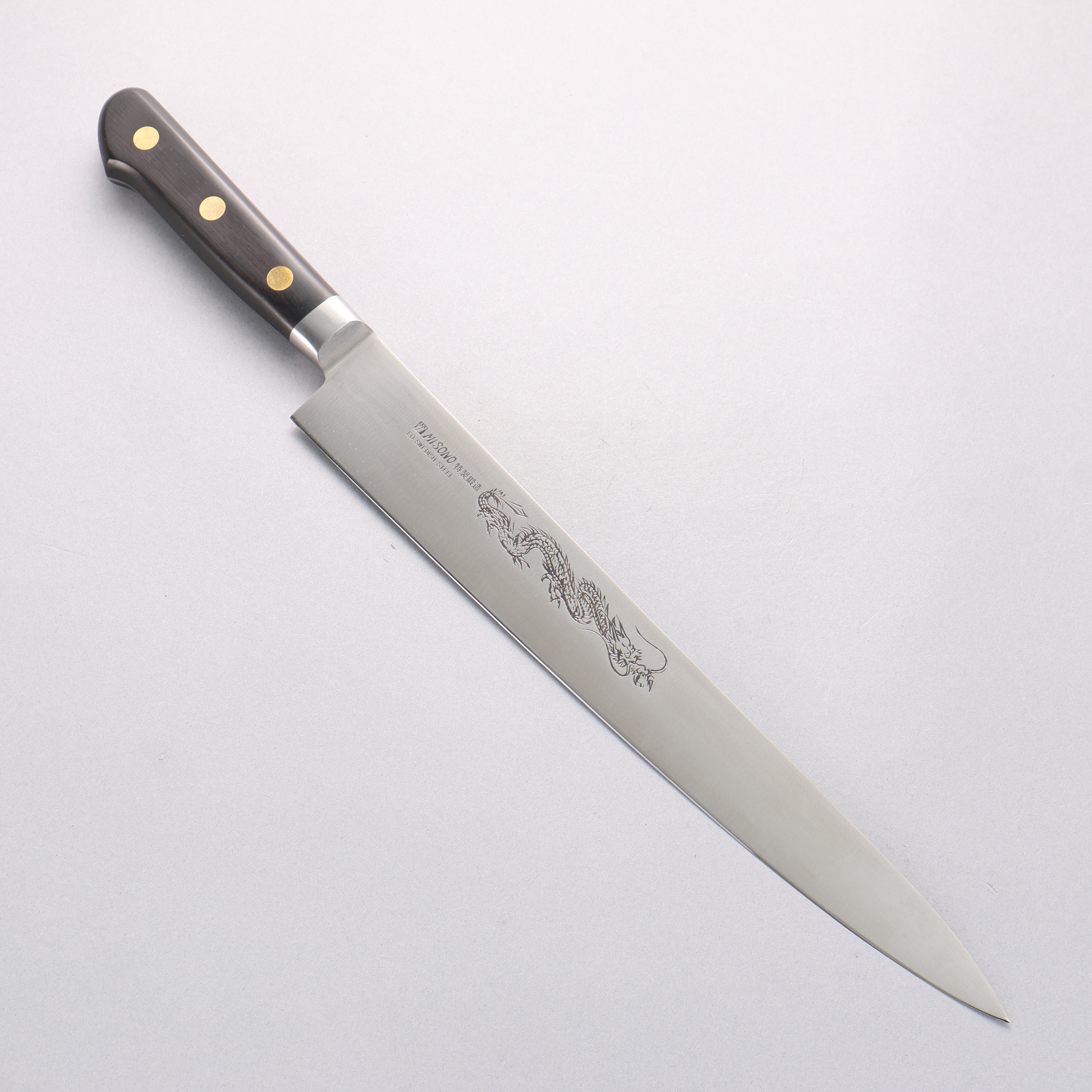 Misono 瑞典鋼 刻有龍的圖樣 筋引 - 清助刃物