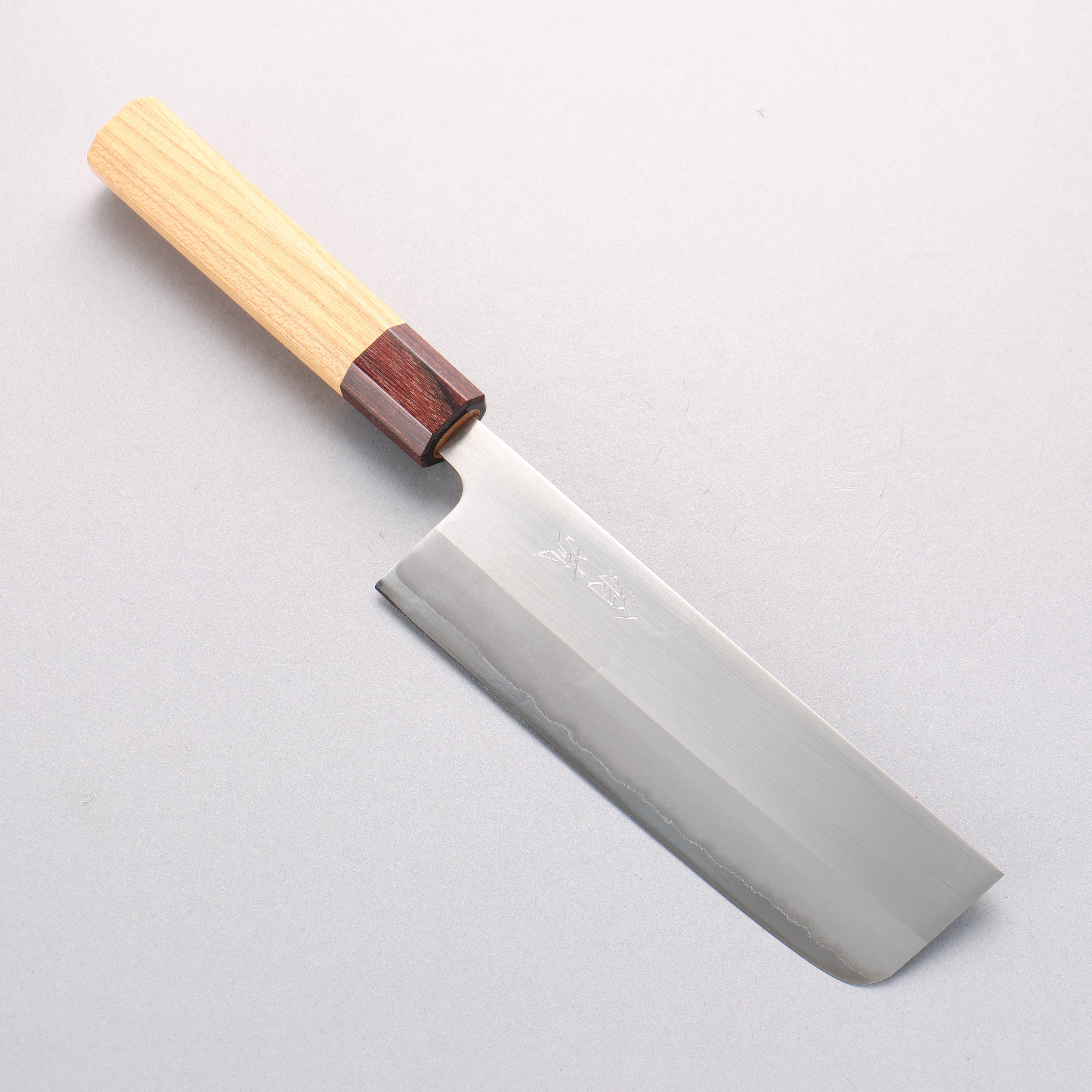 翁流 白鋼一號 菜切 165mm 櫸木 握把 - 清助刃物