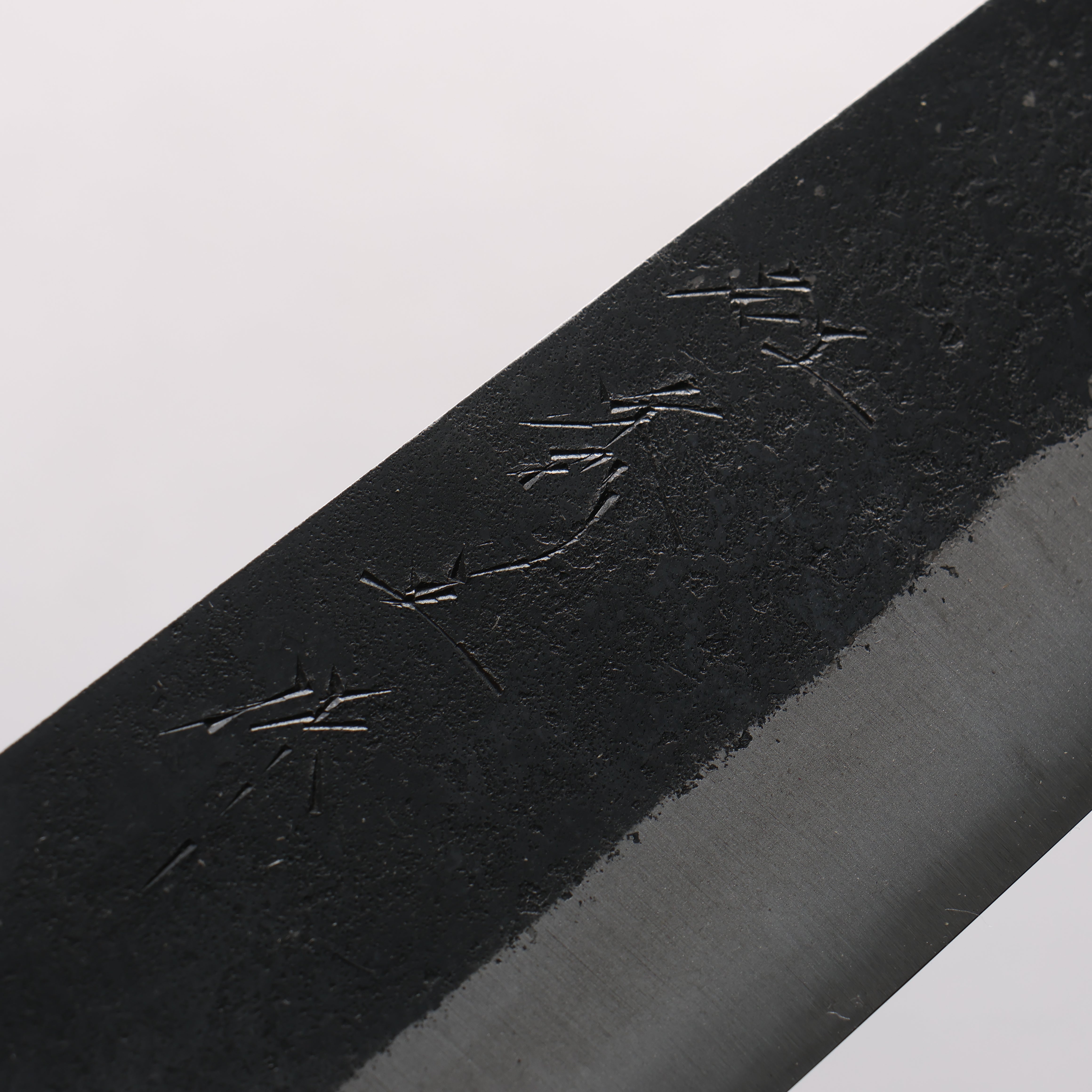田中 誠貴 鐵火 青鋼二號 黑打 鎚目 (角) 切付牛刀 270mm 核桃木 握把 - 清助刃物