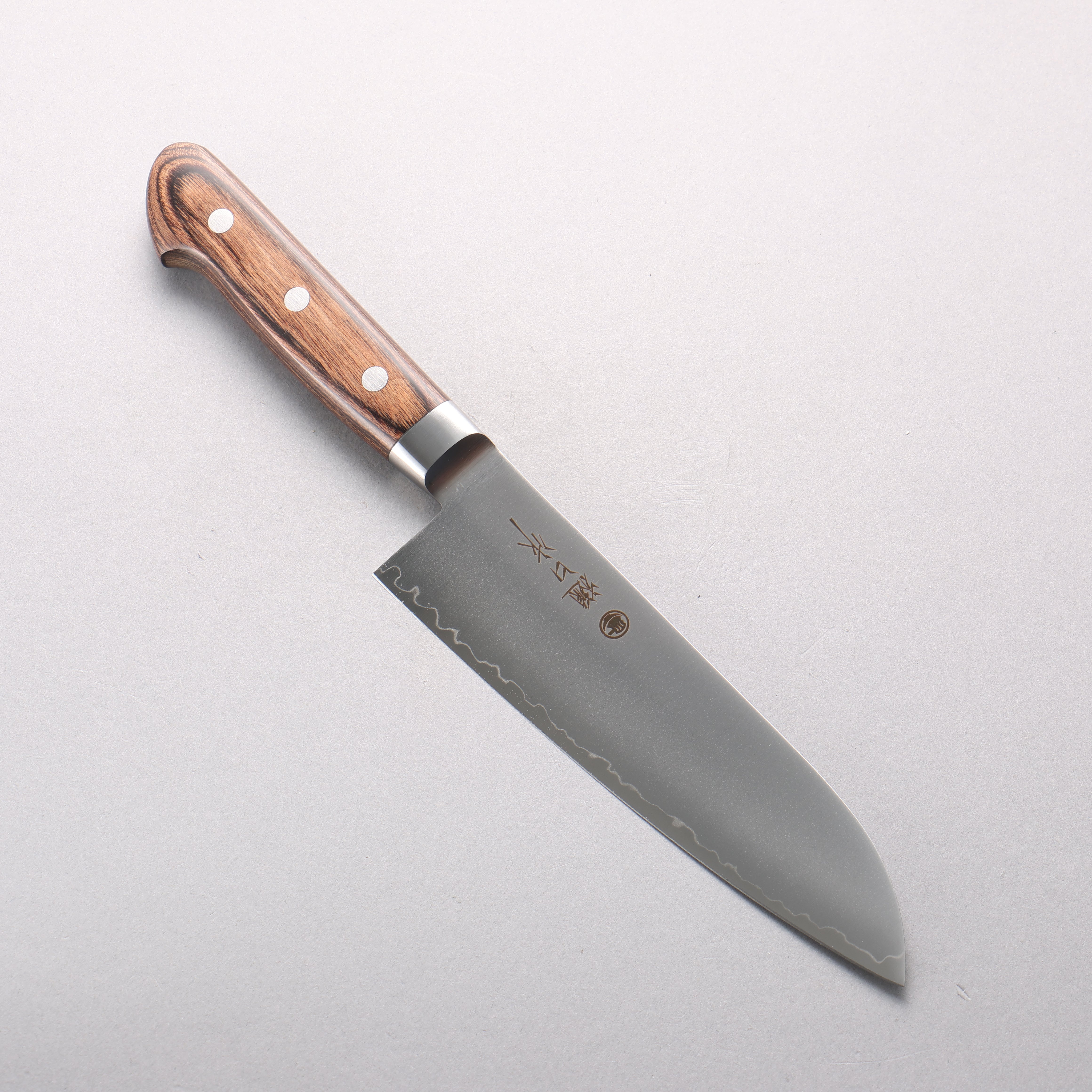 樋口 SG2 三德刀 180mm 斑馬木 握把 - 清助刃物
