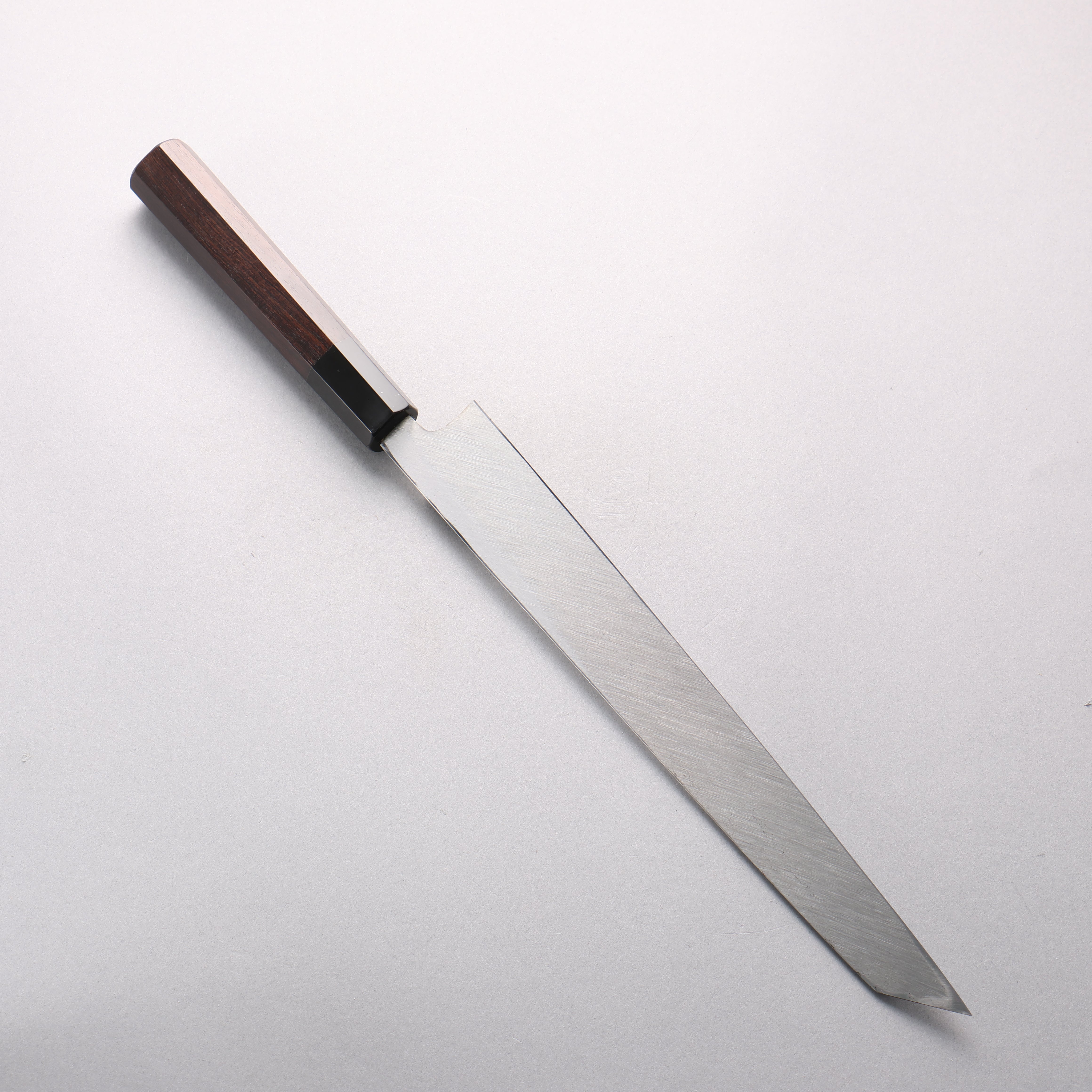 鐵泉 田中作 Tamahagane 鏡面處理 切付柳刃 270mm 黑檀 握把 附刀鞘 - 清助刃物