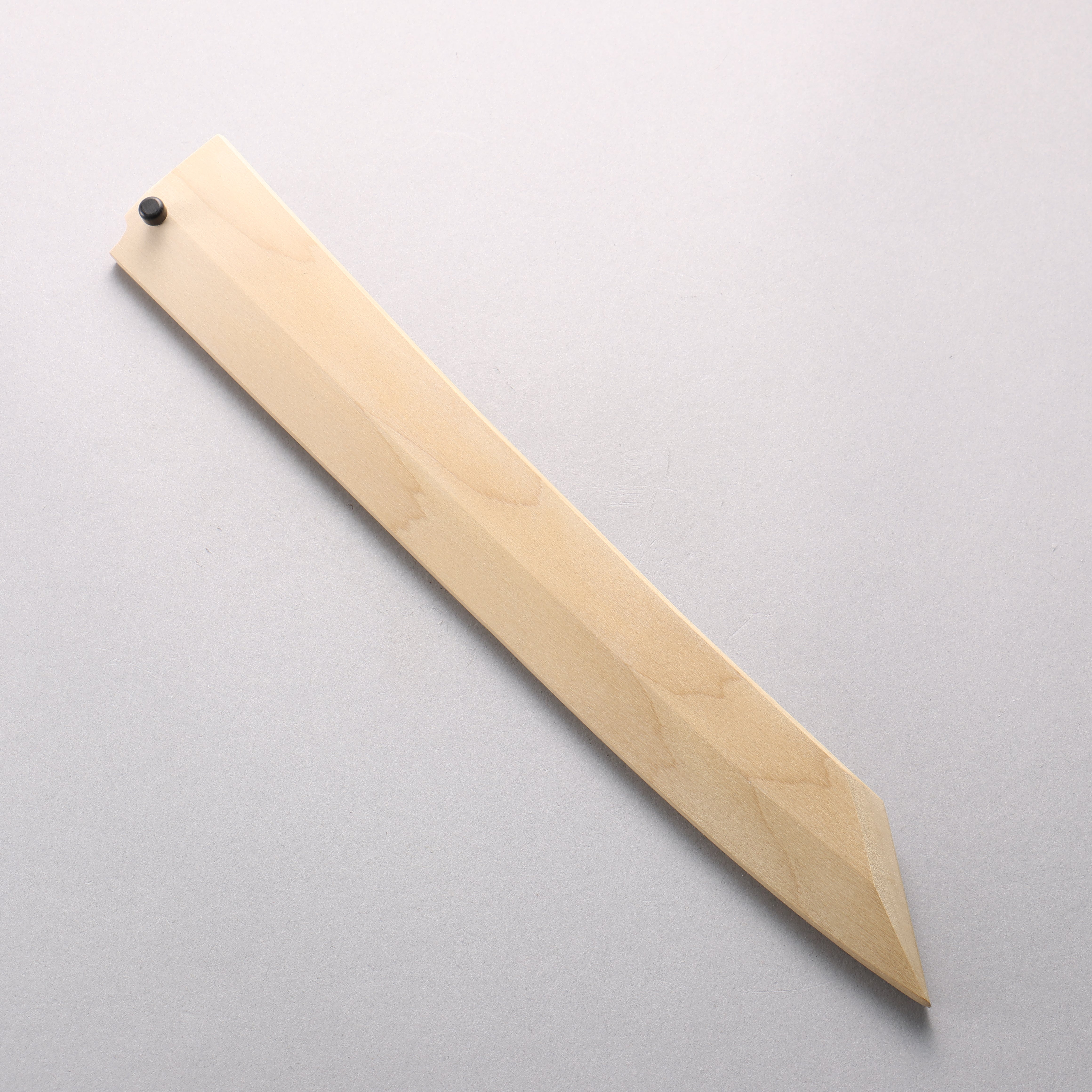 鐵泉 田中作 Tamahagane 鏡面處理 切付柳刃 300mm 黑檀 握把 附刀鞘 - 清助刃物