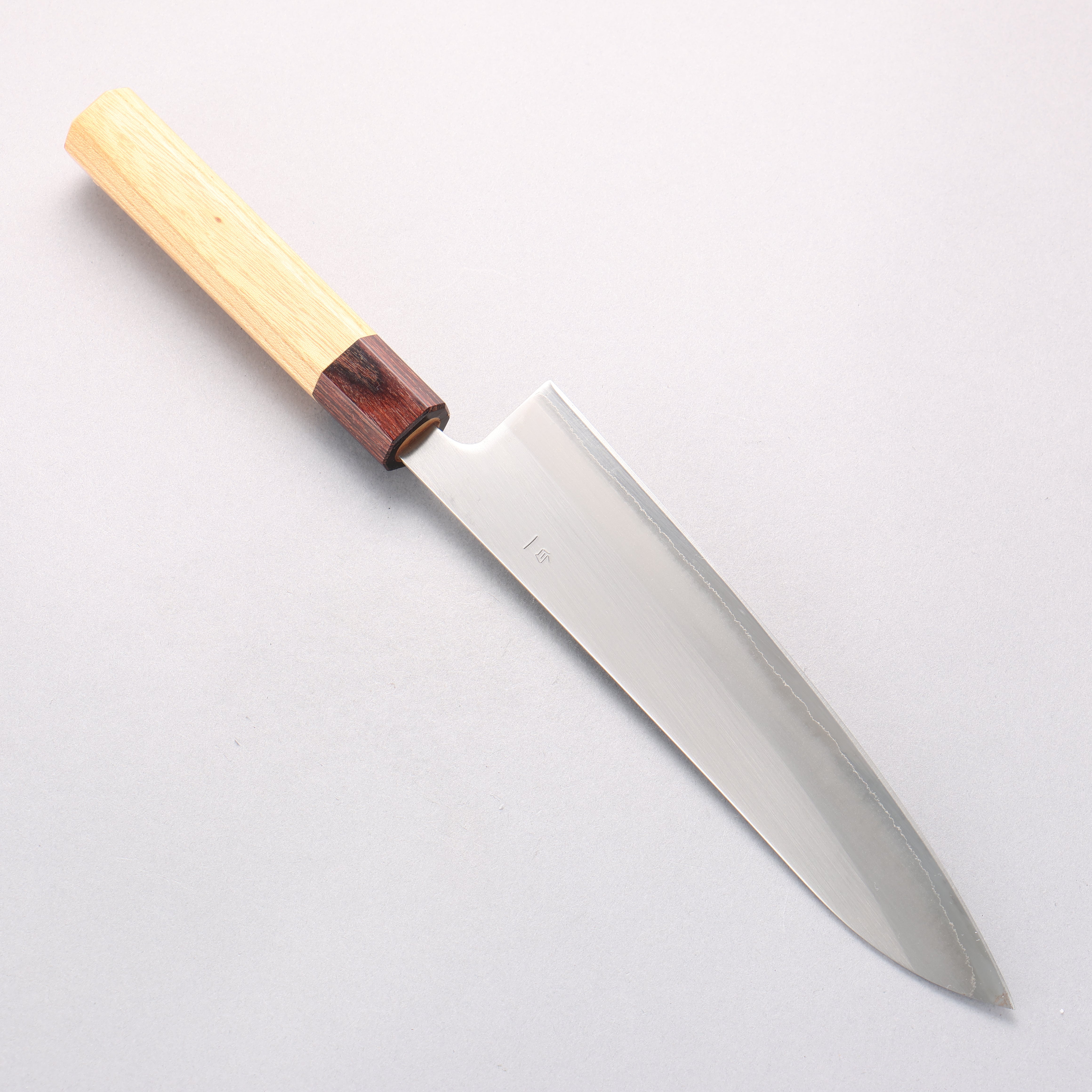 翁流 白鋼一號 牛刀 210mm 櫸木 握把 - 清助刃物