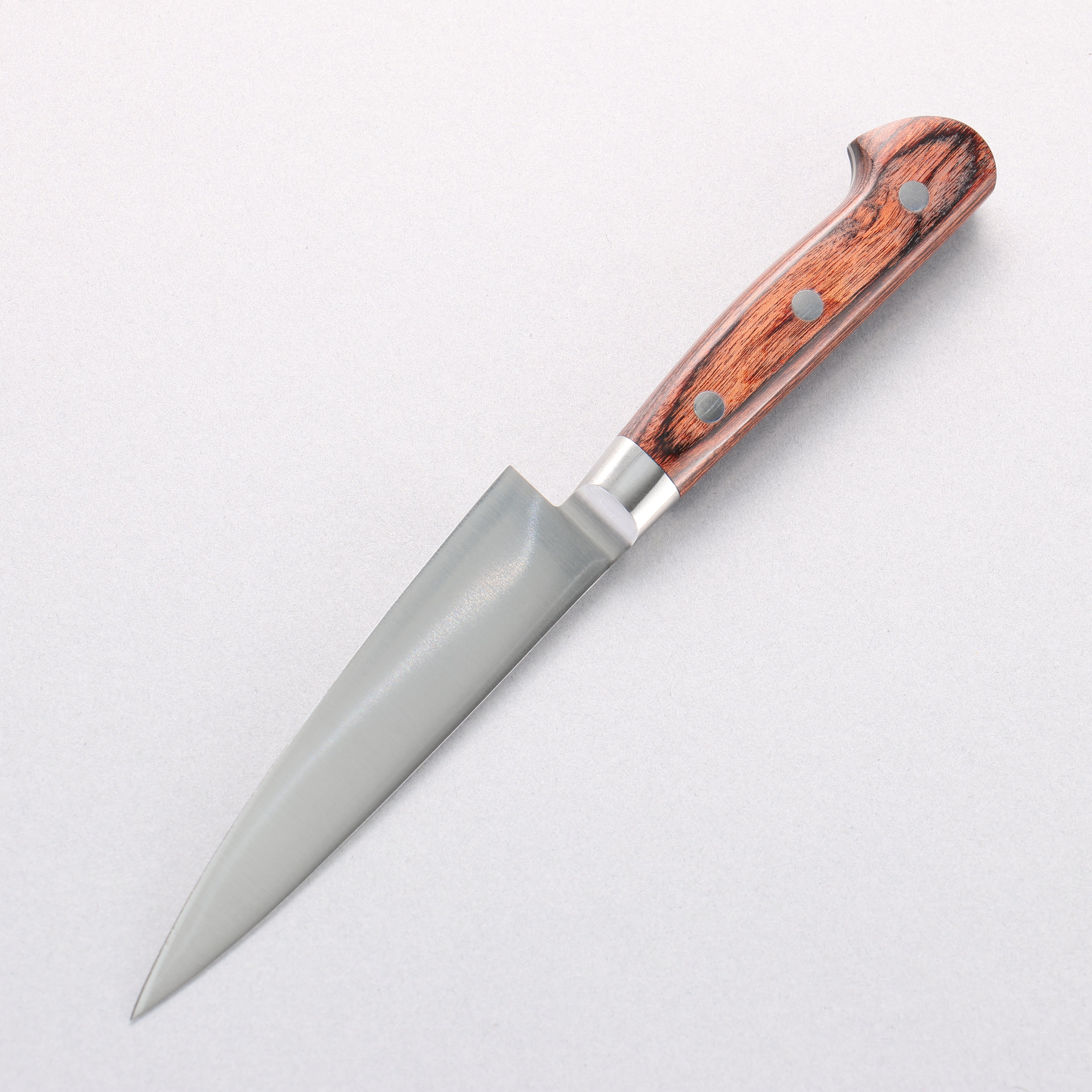 伊勢屋 鉬鋼（MOL） 多用途小刀 120mm 桃花心合成木 握把 - 清助刃物