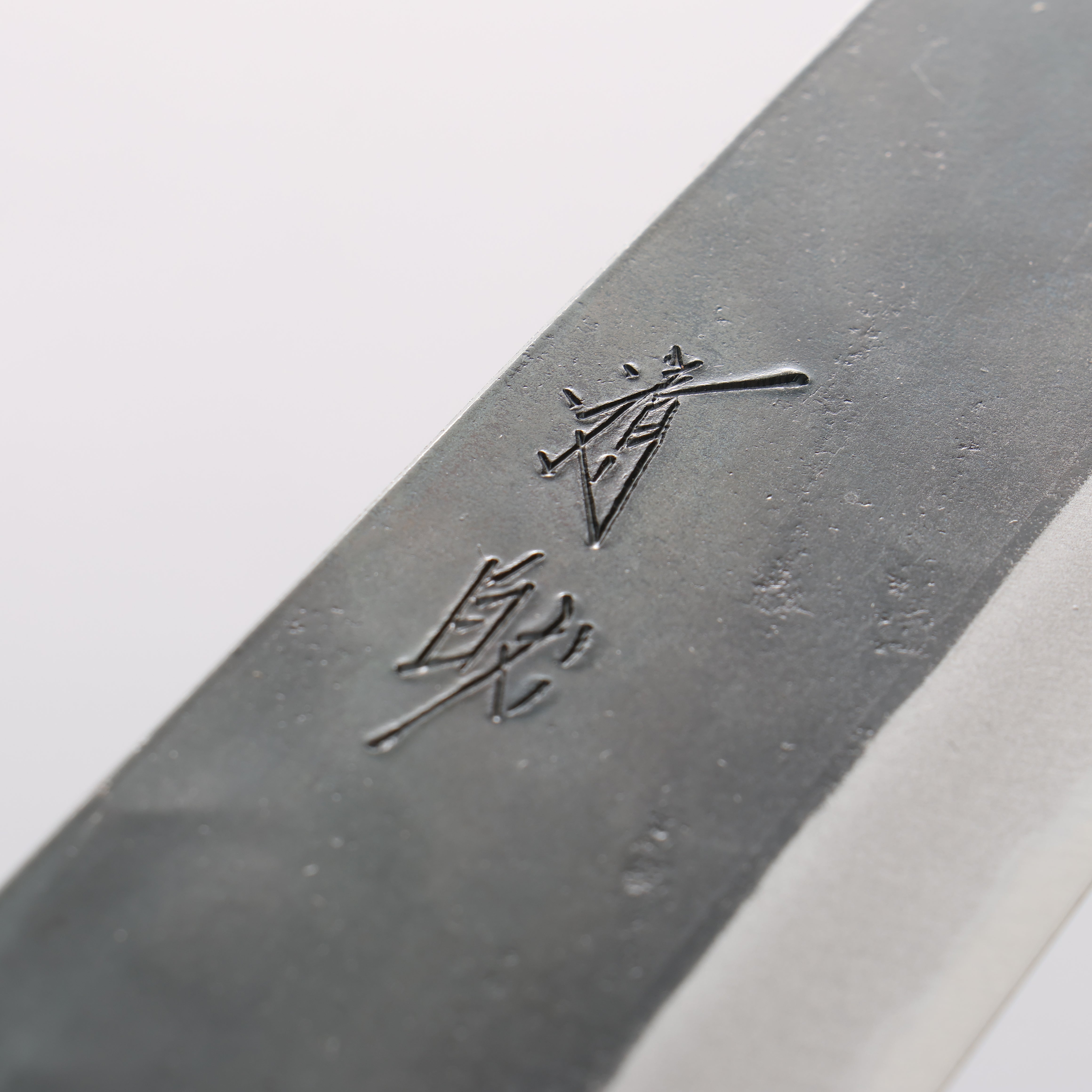 清助 青鋼一號 黑打 切付牛刀 240mm 紫檀木（口輪：樫） 握把 - 清助刃物