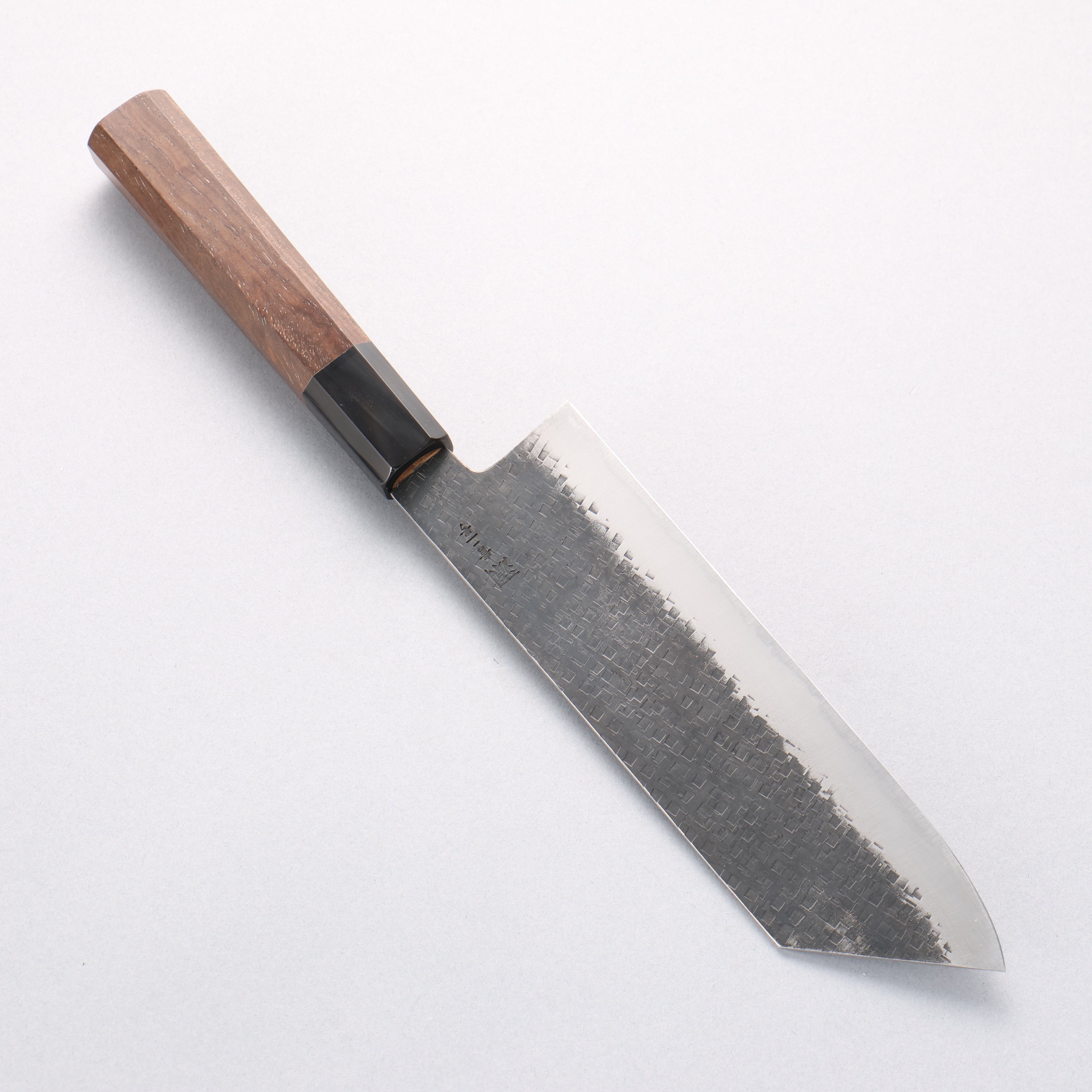 田中 誠貴 鐵火 青鋼二號 黑打 菜切 165mm 核桃木握把 - 清助刃物