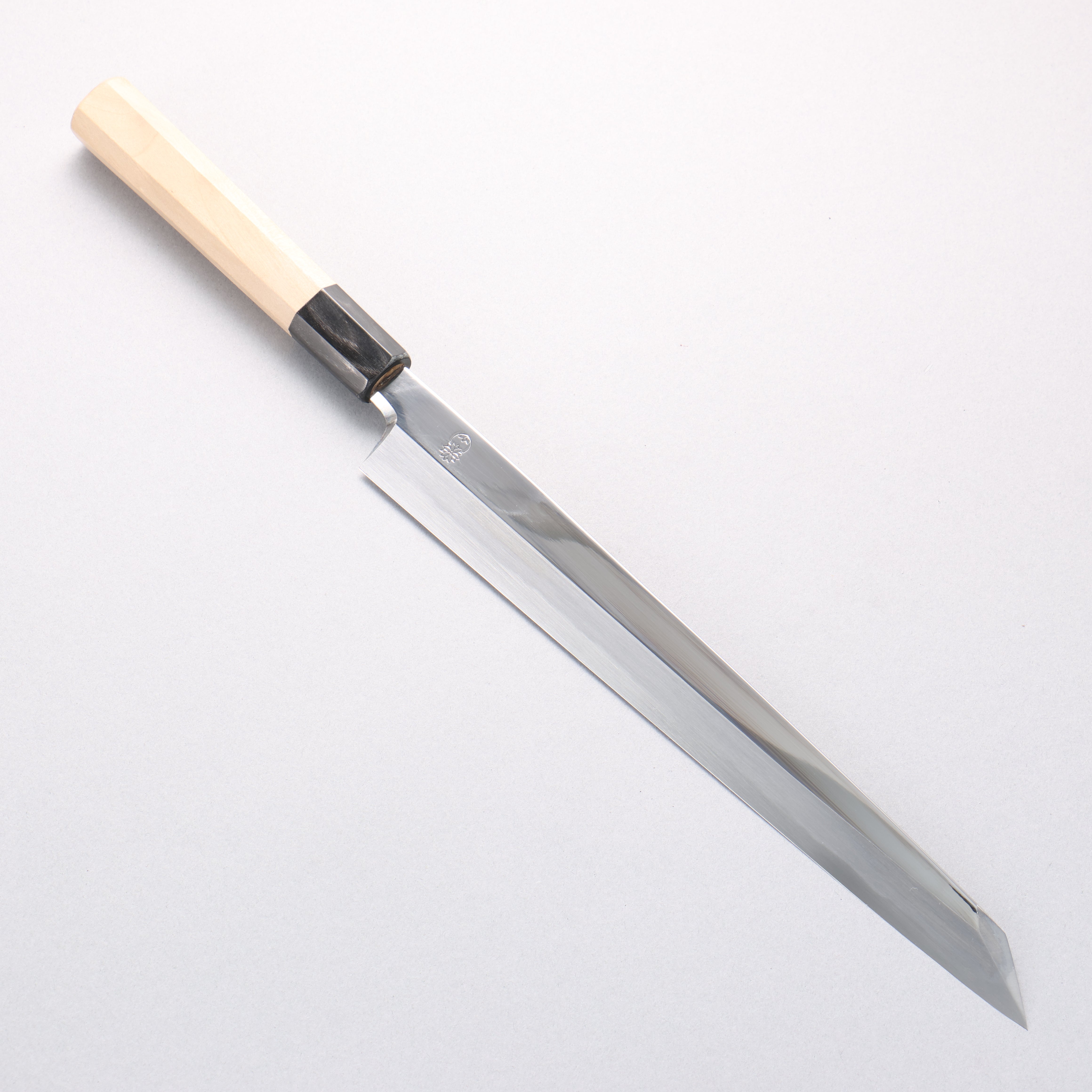 重陽 白鋼 鏡面處理 切付柳刃 270mm 木蘭握把 - 清助刃物