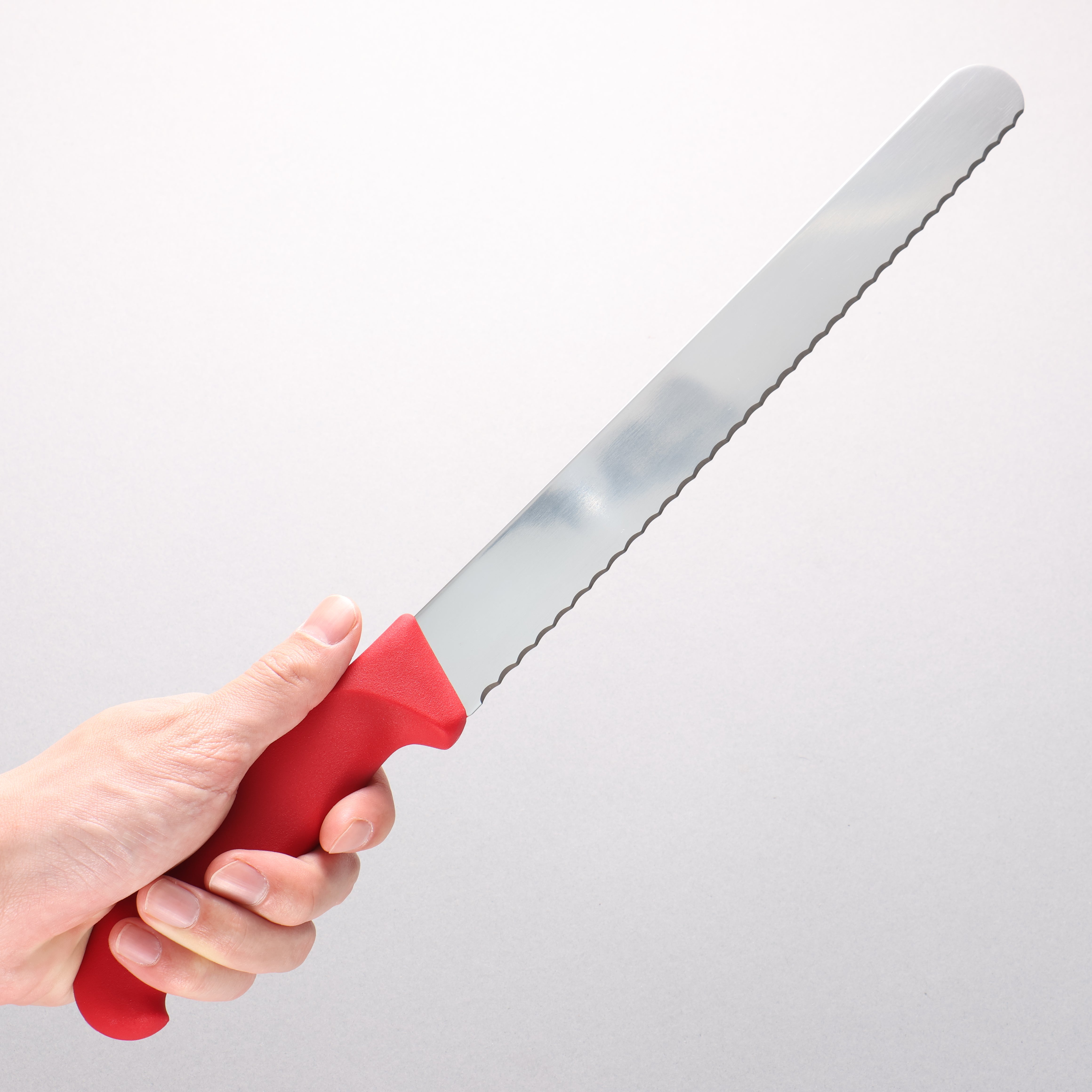VICTORINOX 不鏽鋼 波浪形麵包糕點刀 250mm 塑膠 握把 - 清助刃物