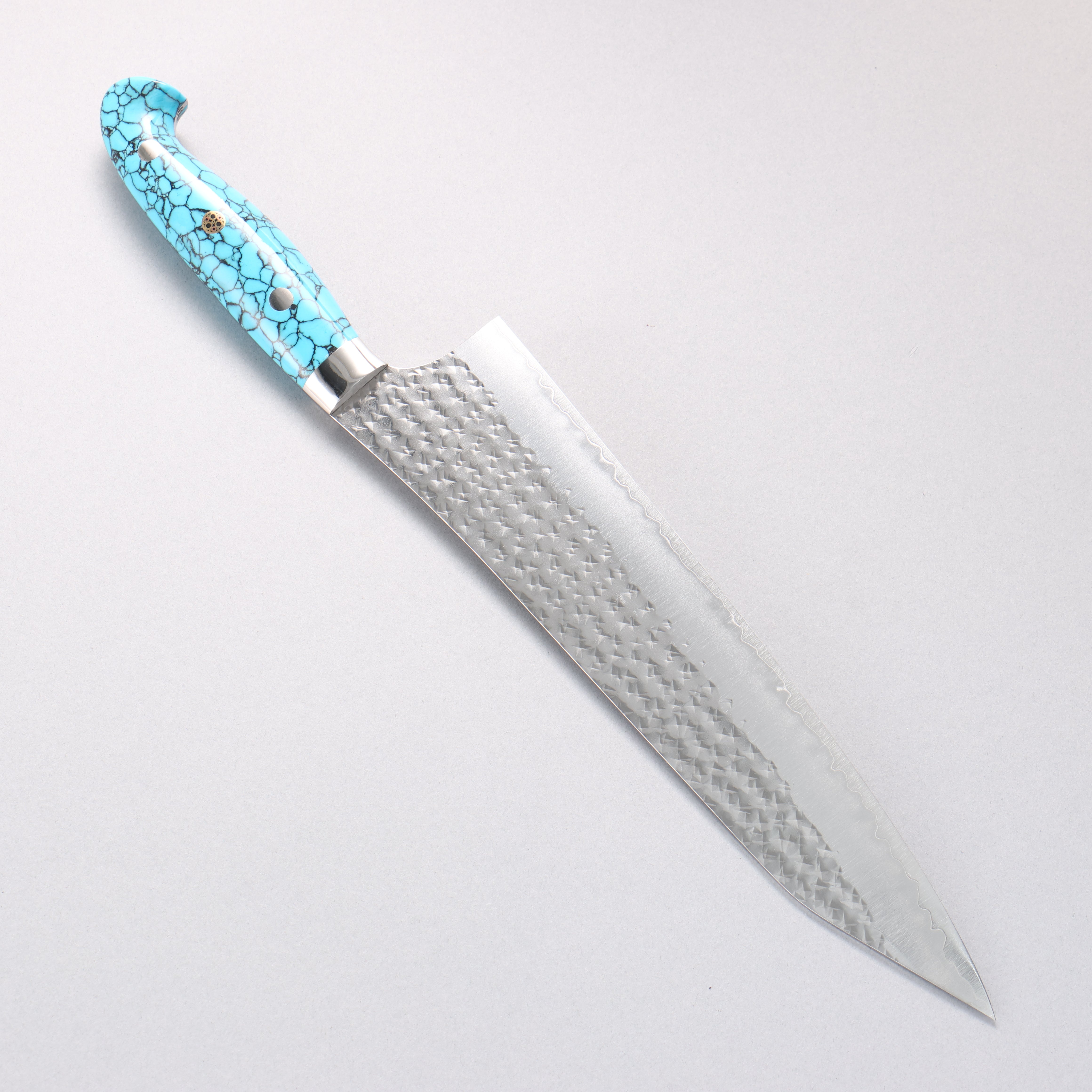 黑崎 優 閃光銳 SG2 鎚目 牛刀 240mm 土耳其石 握把 - 清助刃物