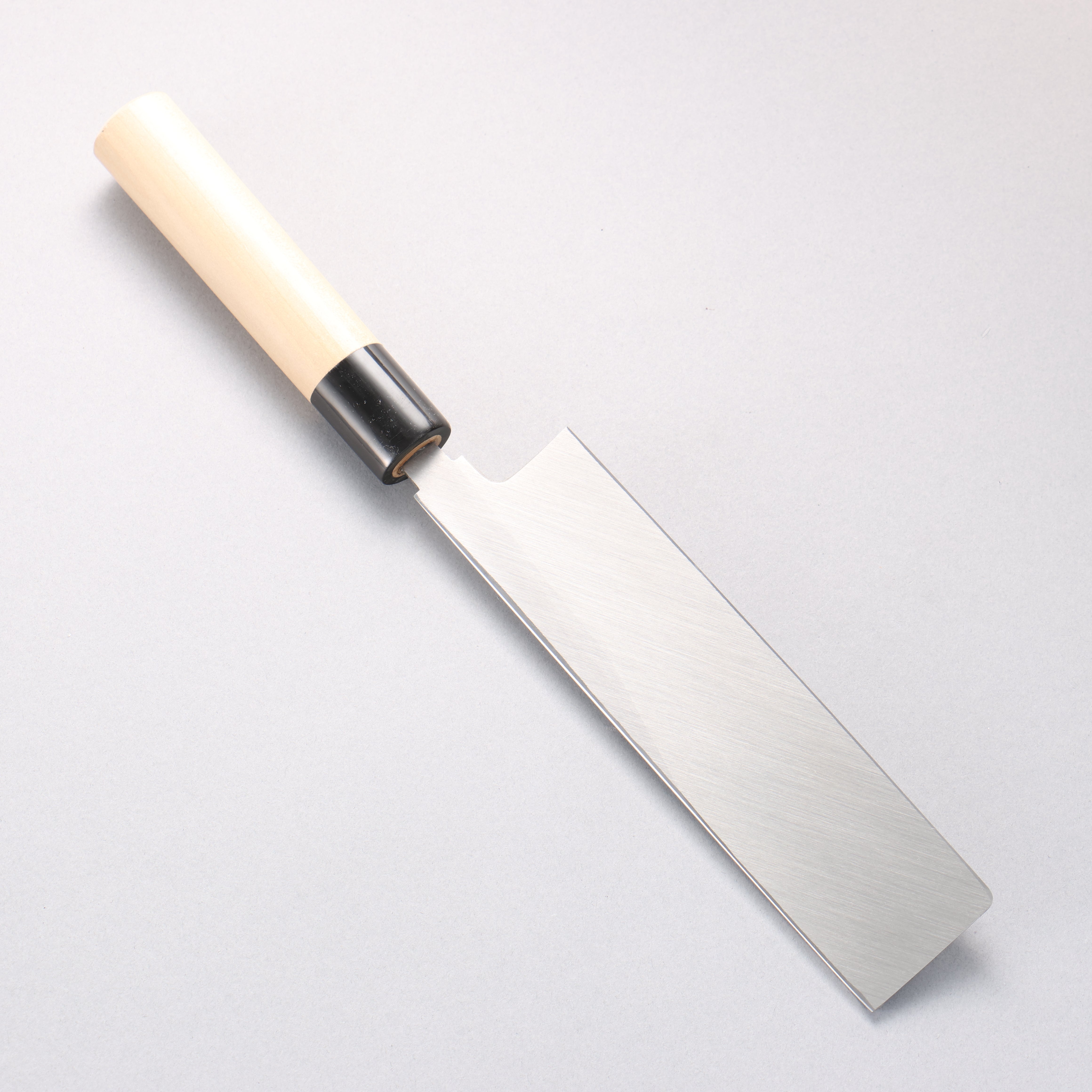 正本總本店 本霞 白鋼二號 角型薄刃 180mm 木蘭握把 - 清助刃物