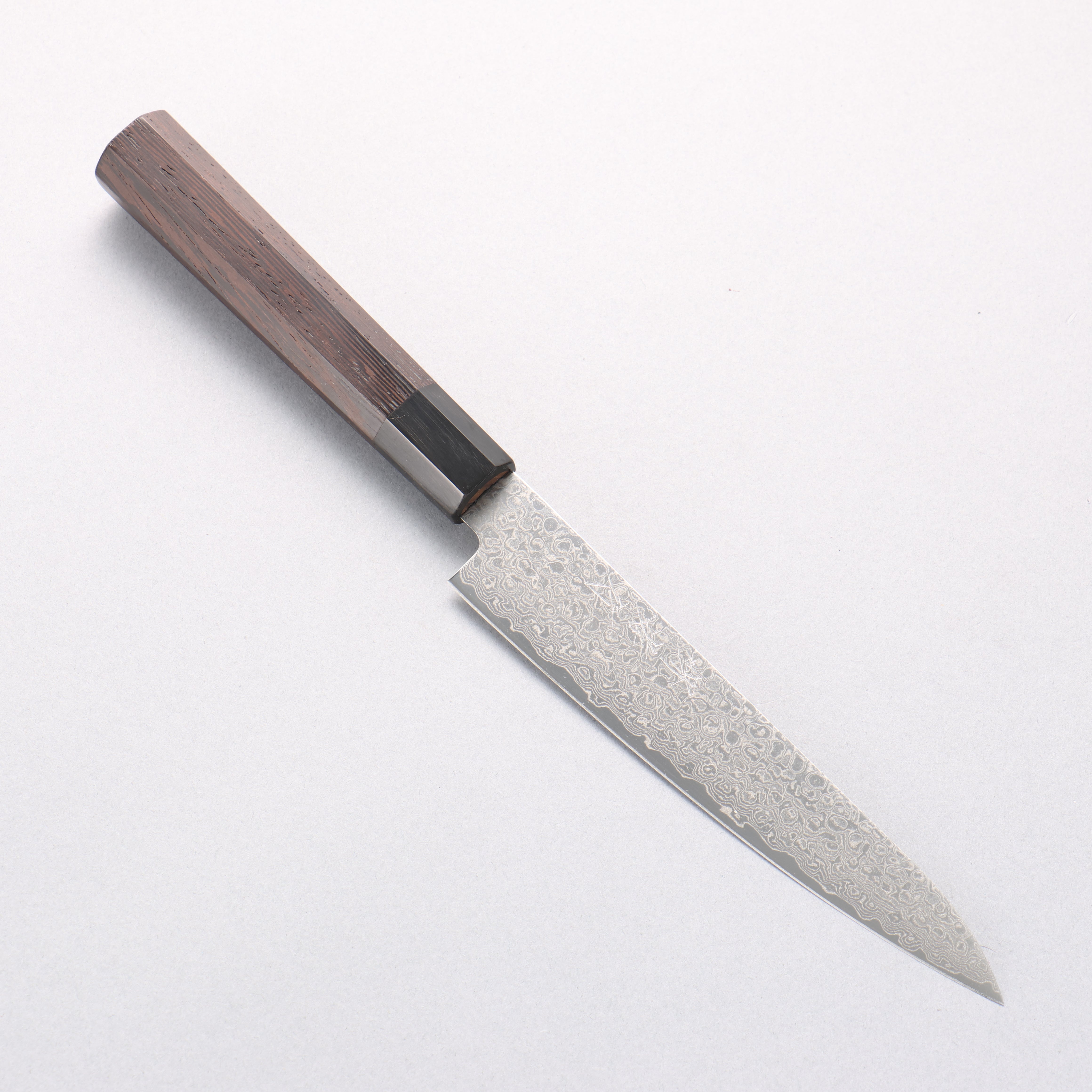堺 孝行 銀河 ZA-18 大馬士革紋 多用途小刀 150mm 雞翅木握把 - 清助刃物