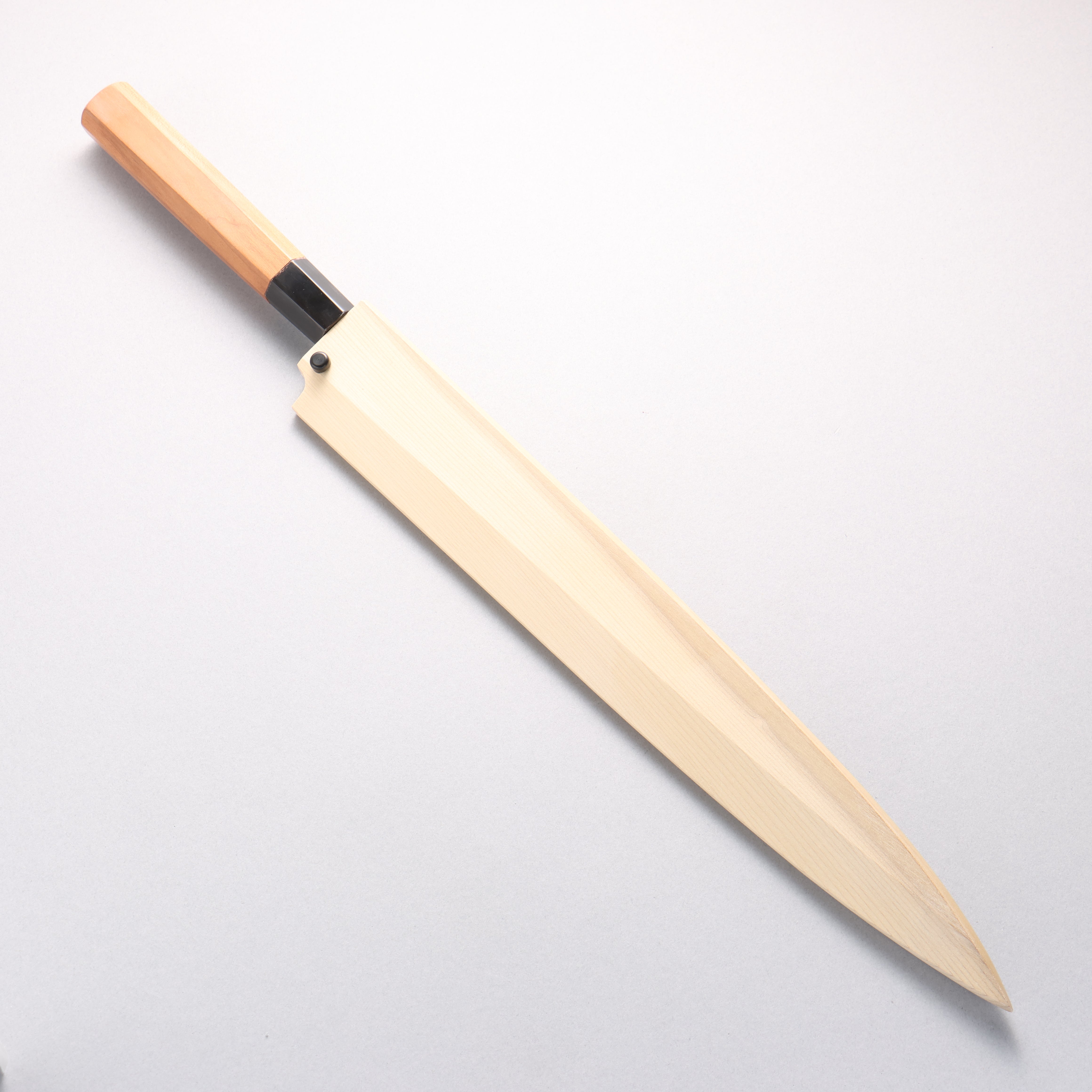 鐵泉 田中作 玉鋼 柳刃 315mm 山櫻 握把 附刀鞘 - 清助刃物