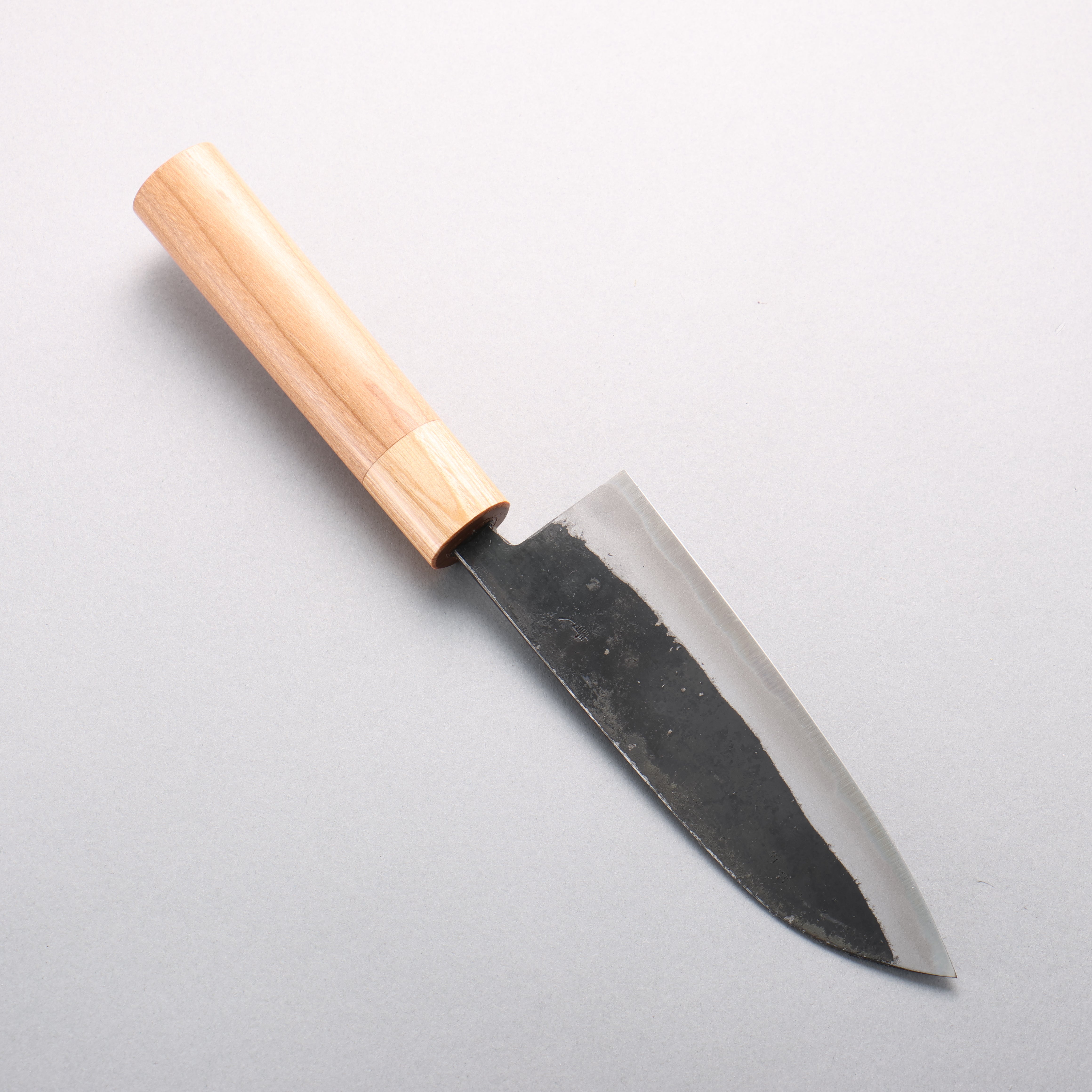 光貴 青鋼二號 黑打 小三德刀 150mm 美國櫻桃木 握把 - 清助刃物