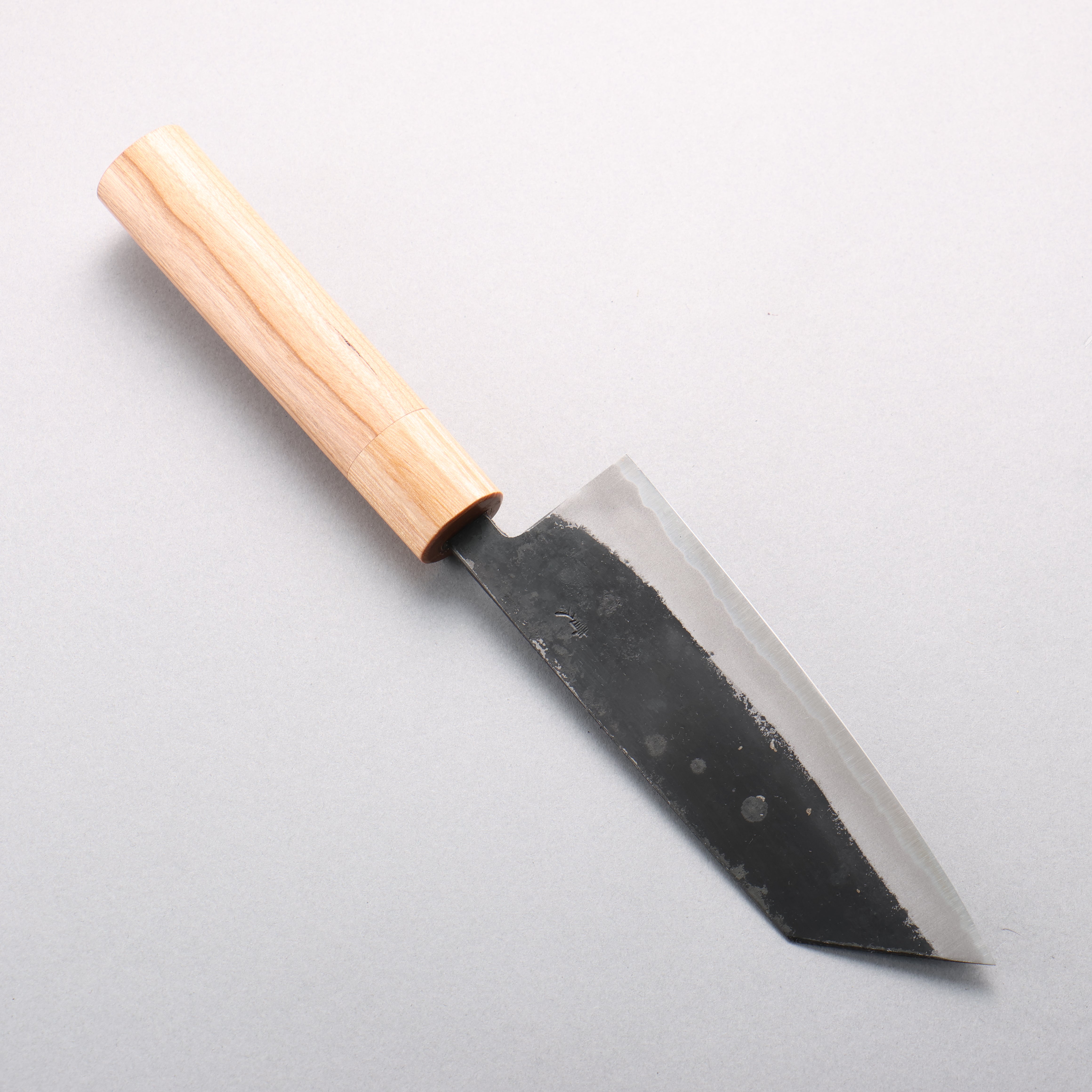 光貴 青鋼二號 黑打 小文化刀 150mm 美國櫻桃木 握把 - 清助刃物