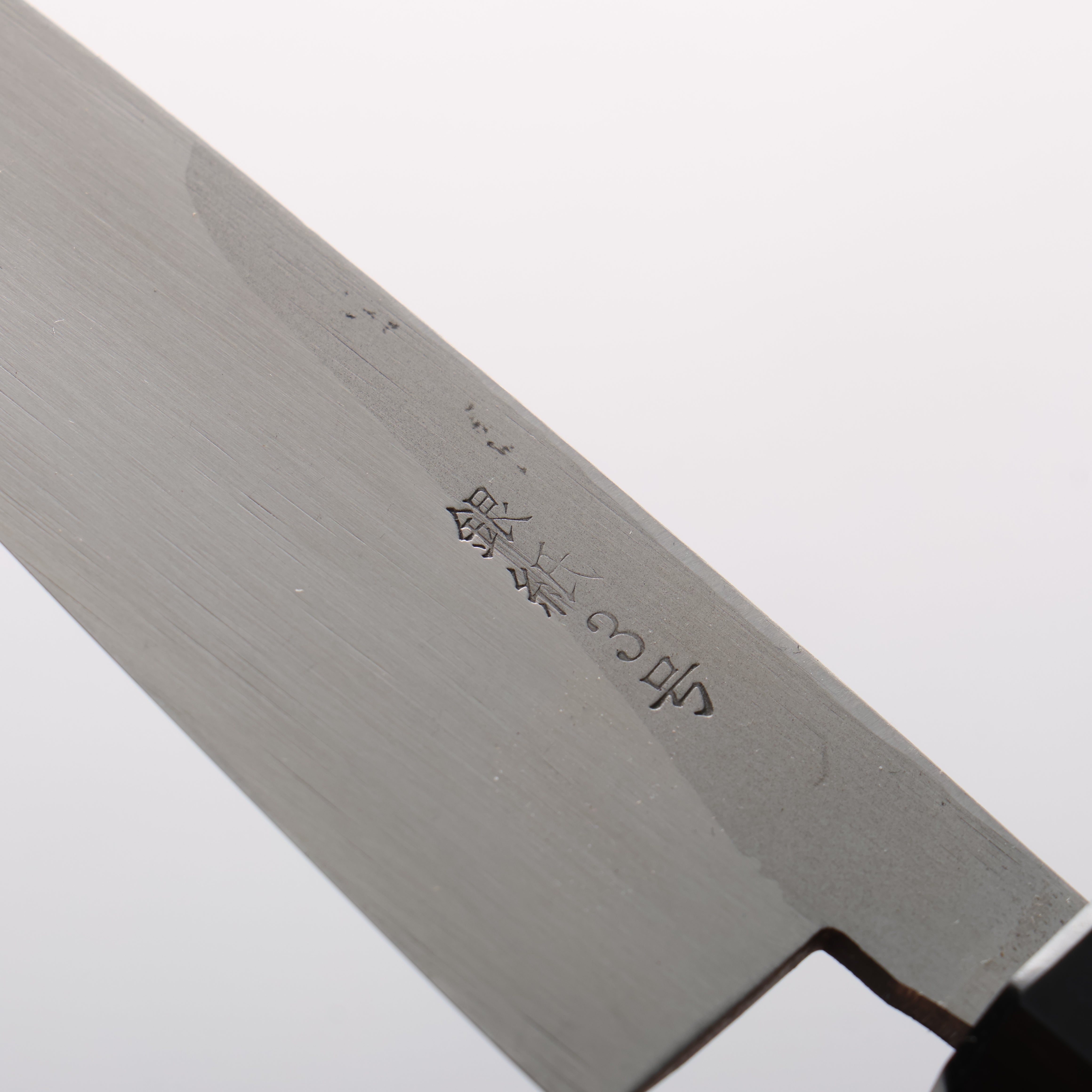 清助 銀三鋼 鎚目 (丸) 多用途小刀 135mm 核桃木 握把 - 清助刃物