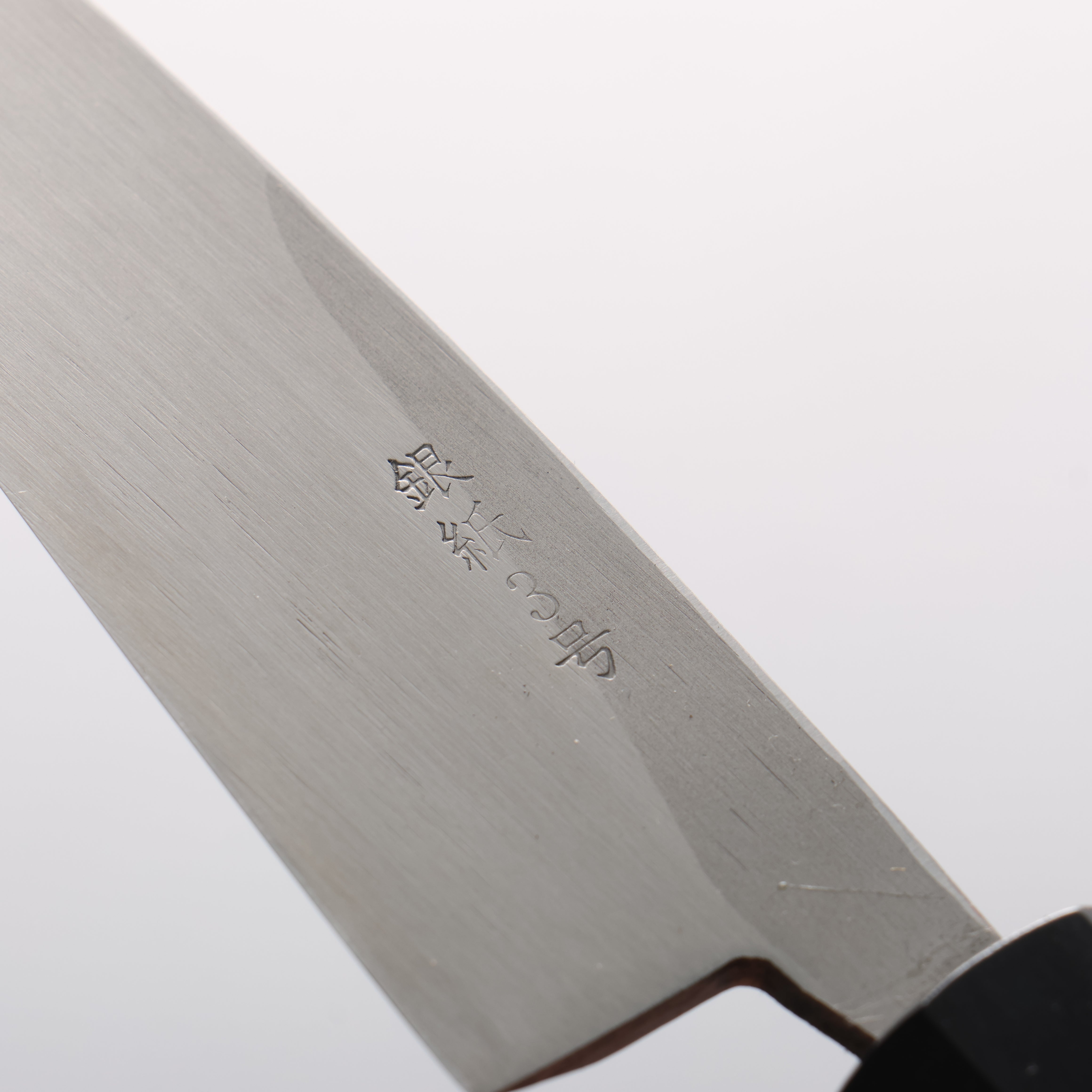 清助 銀三鋼 鎚目 (丸) 多用途小刀 120mm 核桃木 握把 - 清助刃物