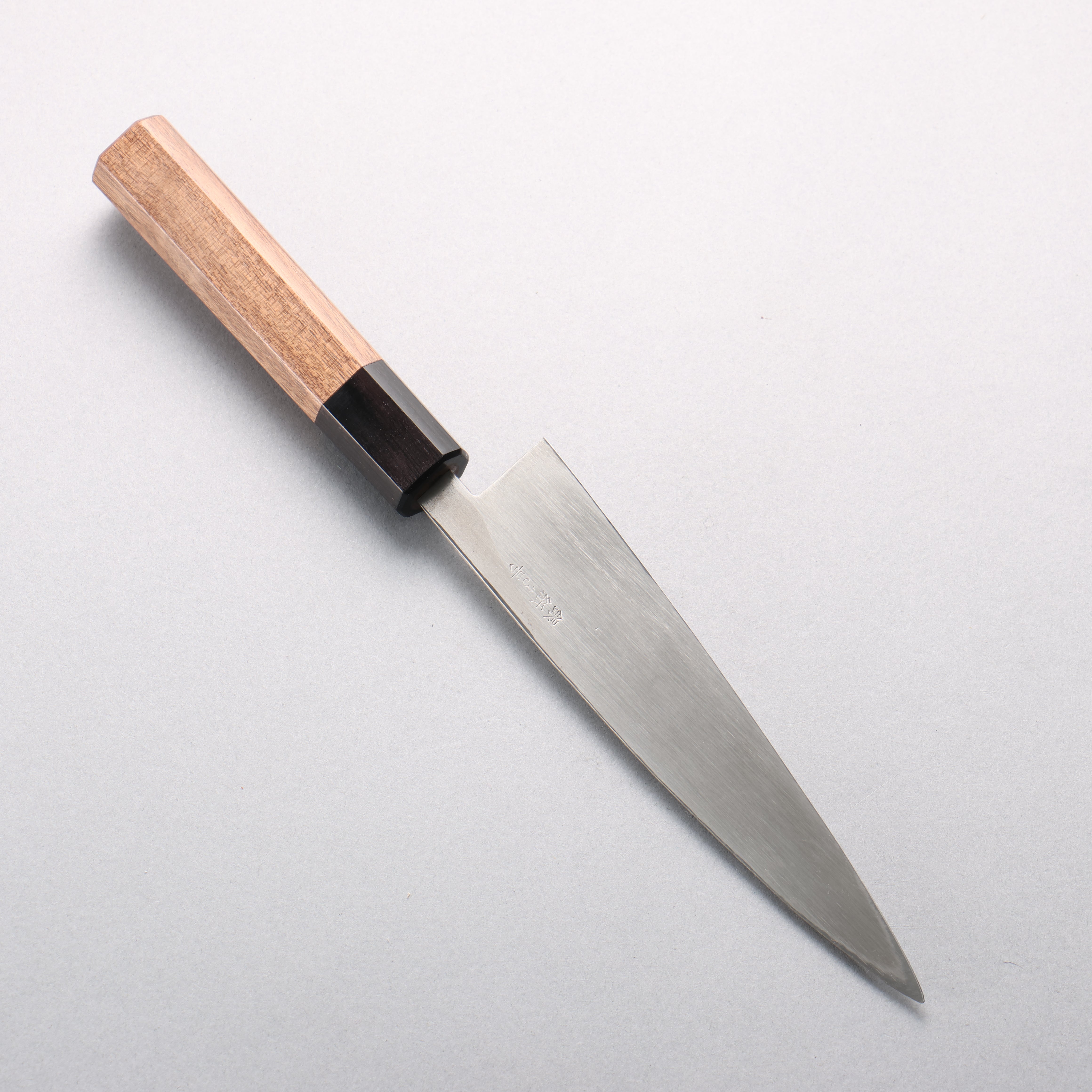 清助 銀三鋼 鎚目 (丸) 多用途小刀 150mm 核桃木 握把 - 清助刃物