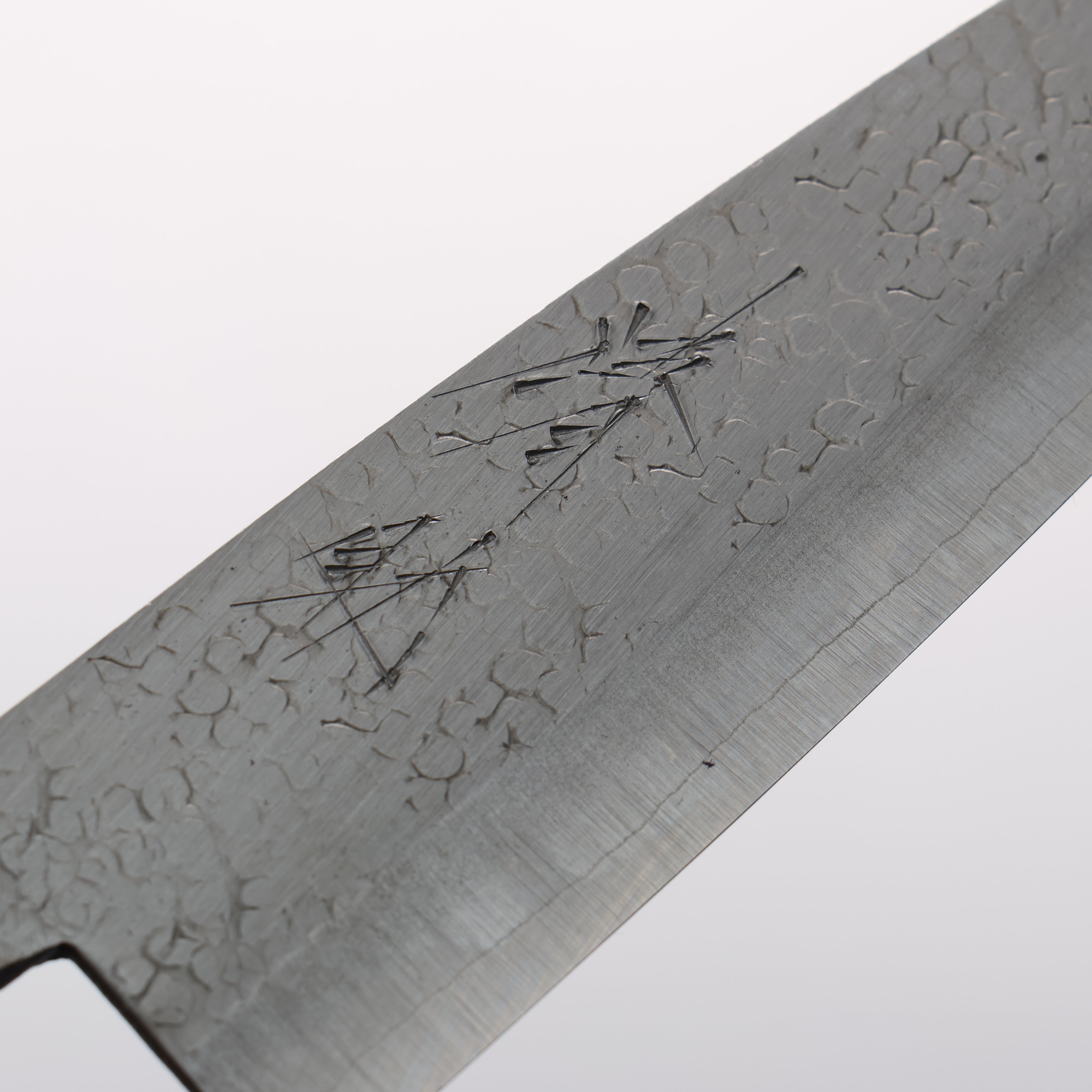 清助 銀三鋼 鎚目 (丸) 多用途小刀 135mm 紫檀木（口輪：黑合成木） 握把 - 清助刃物