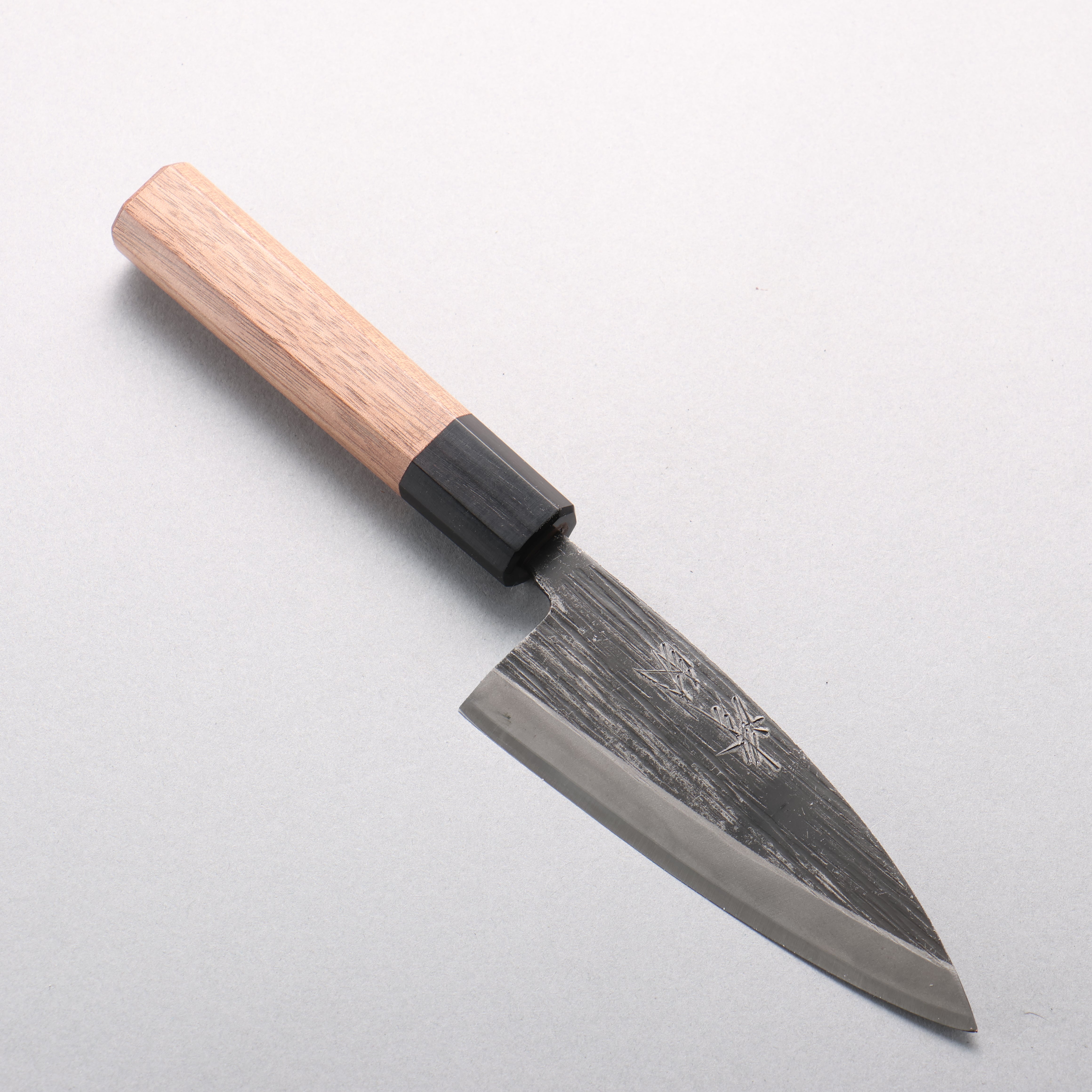 清助 青鋼二號 黑打 竹筴魚刀 120mm 核桃木 握把 - 清助刃物