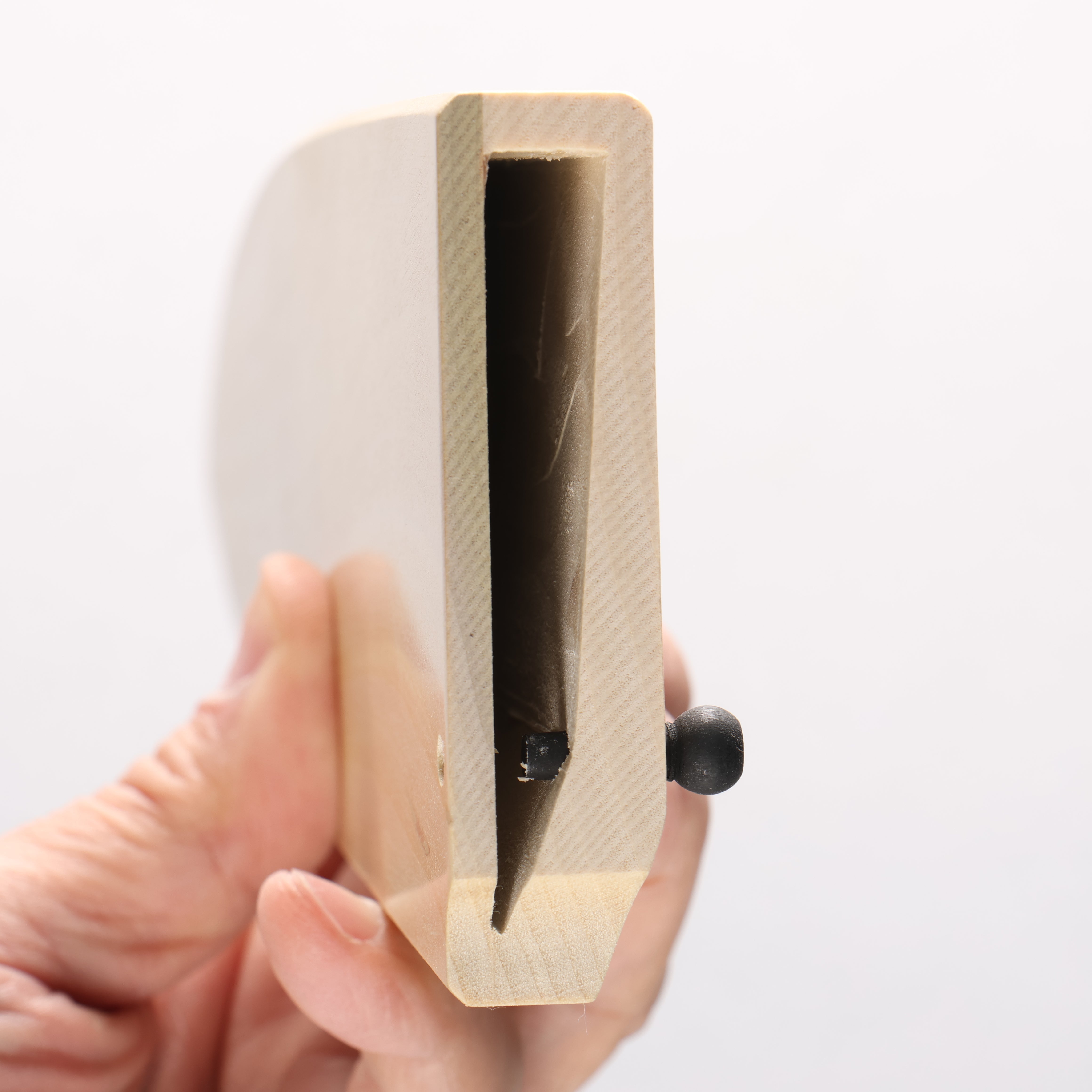 木蘭鞘 210mm 出刃用 附合成木安全栓 - 清助刃物