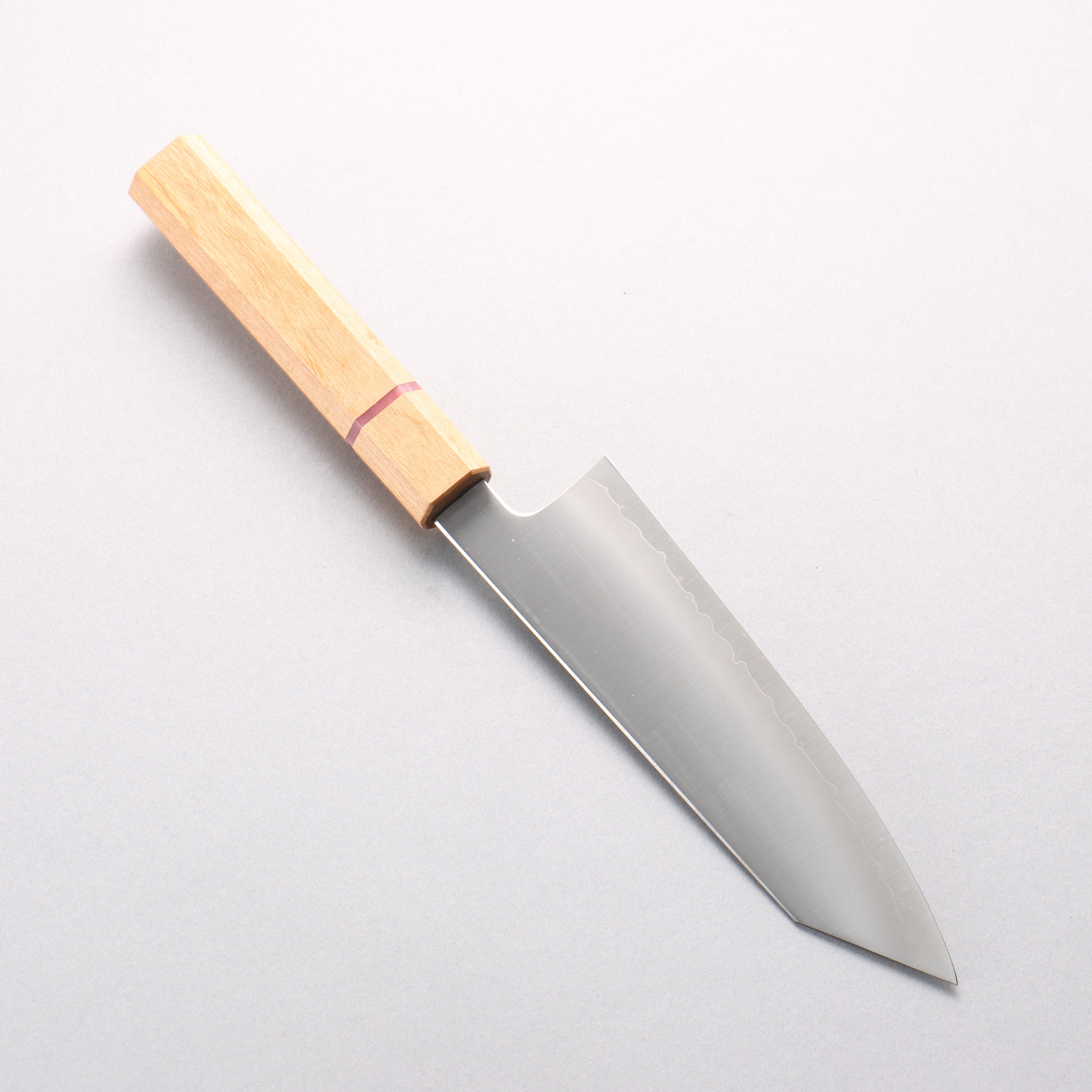 明神直人 特殊鈷合金 文化刀 170mm 櫻木（粉紅色環） 握把 - 清助刃物