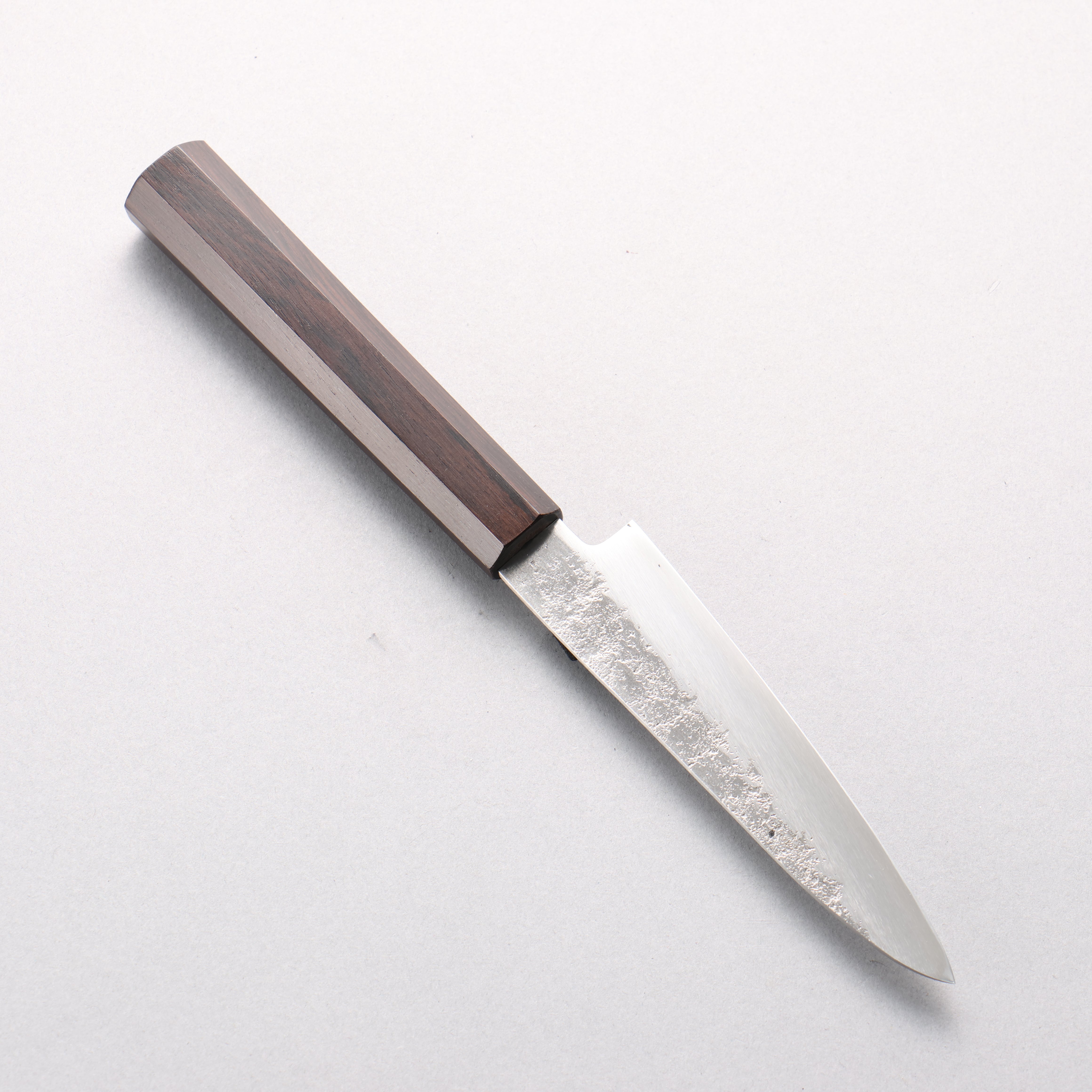 清助 銀三鋼 梨地 多用途小刀 120mm 黑檀 握把 - 清助刃物