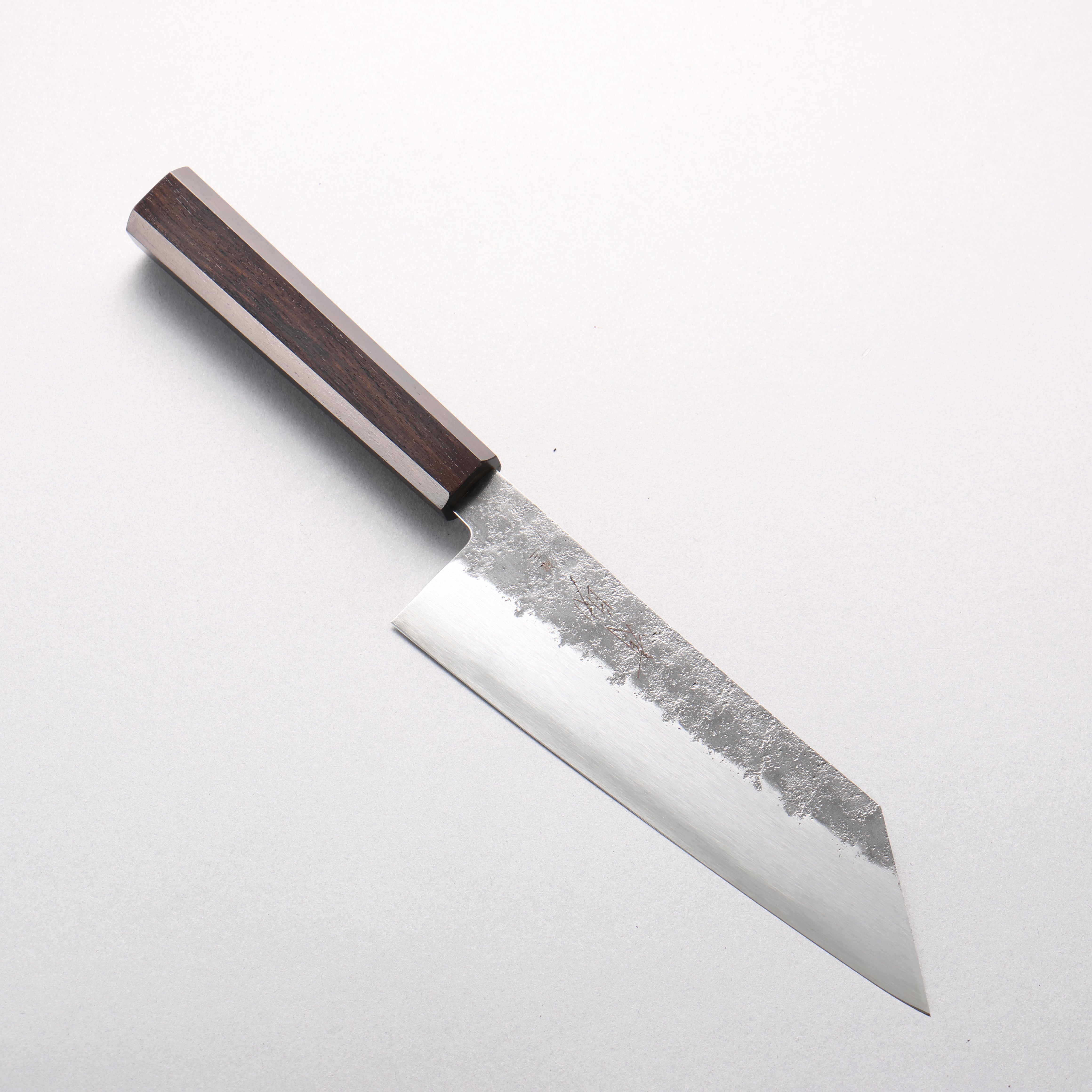 清助 銀三鋼 梨地 切付三德刀 180mm 黑檀 握把 - 清助刃物