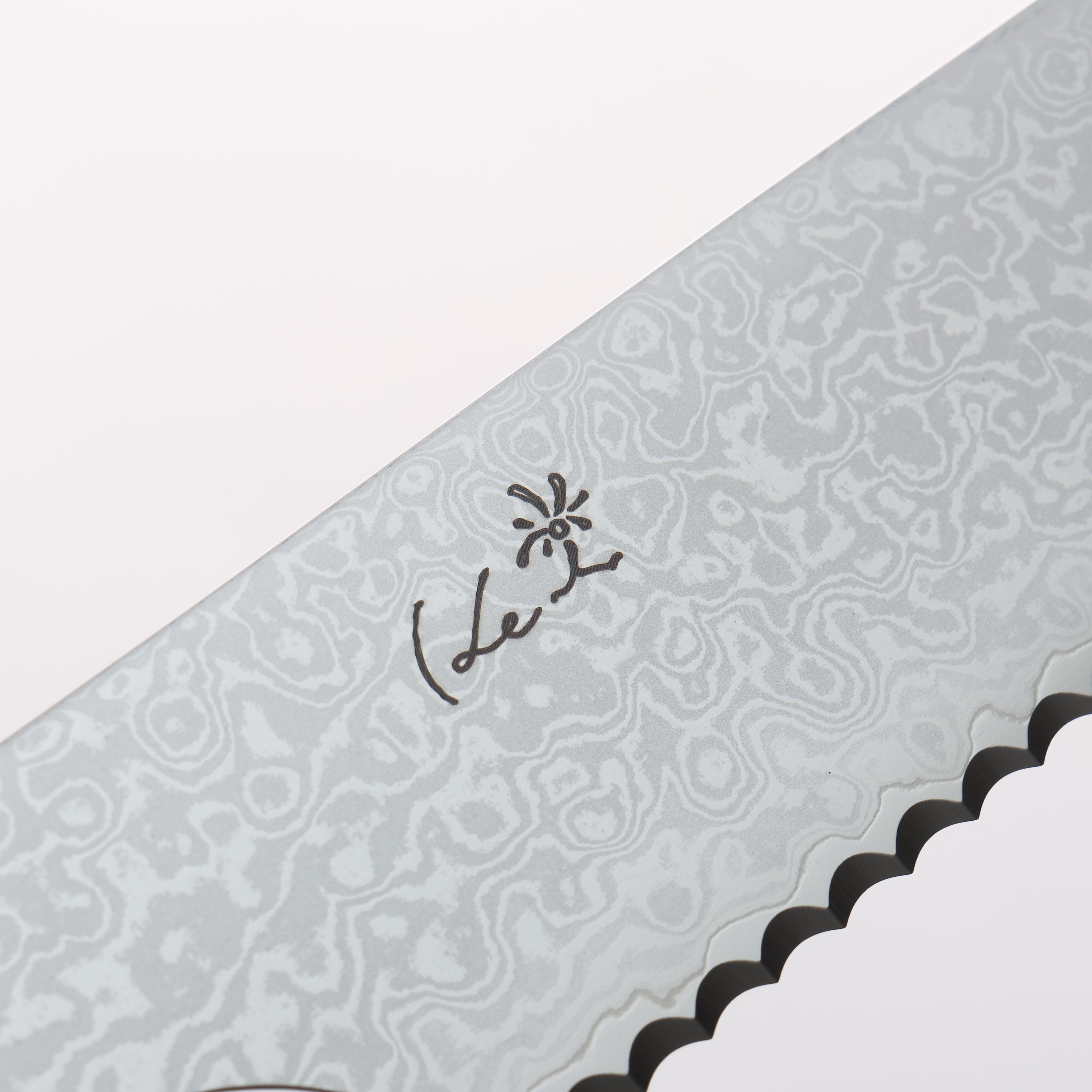 Kei VG10 大馬士革紋 麵包刀 240mm 青米卡塔（樹脂複合材料） 握把 - 清助刃物