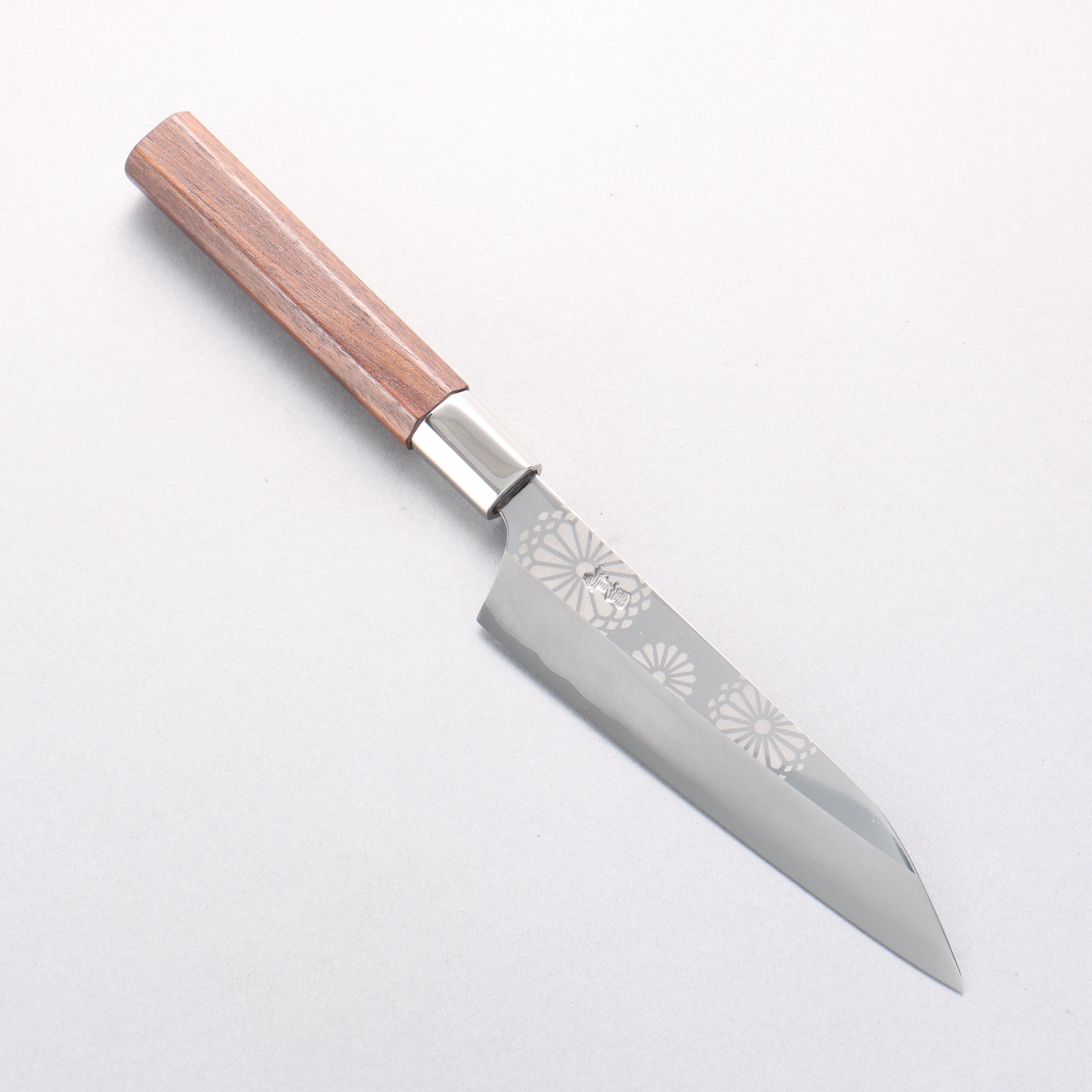 黑鳥 銀三鋼 打磨處理 多用途小刀 150mm 核桃木 握把 Kiku - 清助刃物