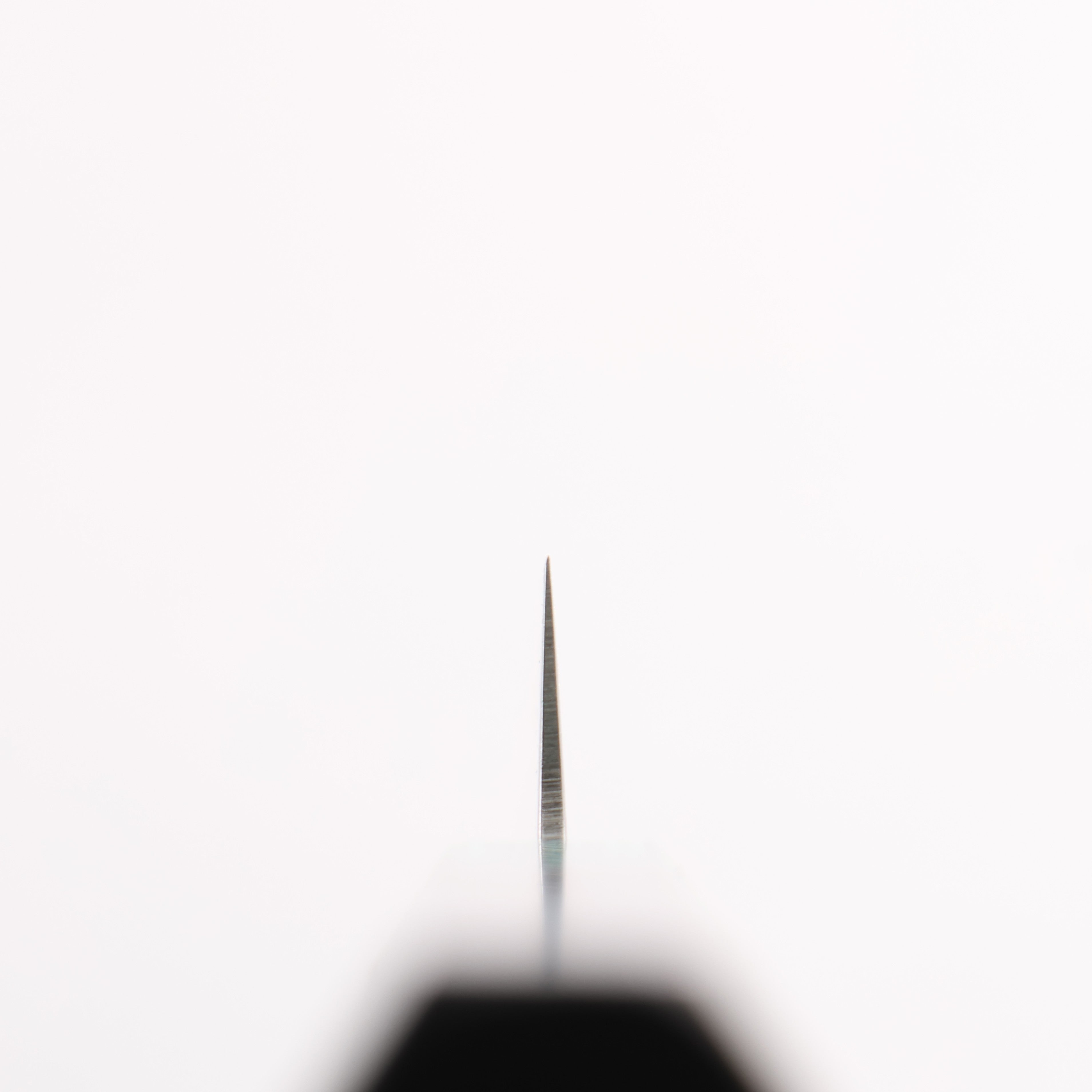 清助 AUS10 鏡面菱格紋 切付多用途小刀 150mm 黑合成木（口輪：綠合成木） 握把 - 清助刃物