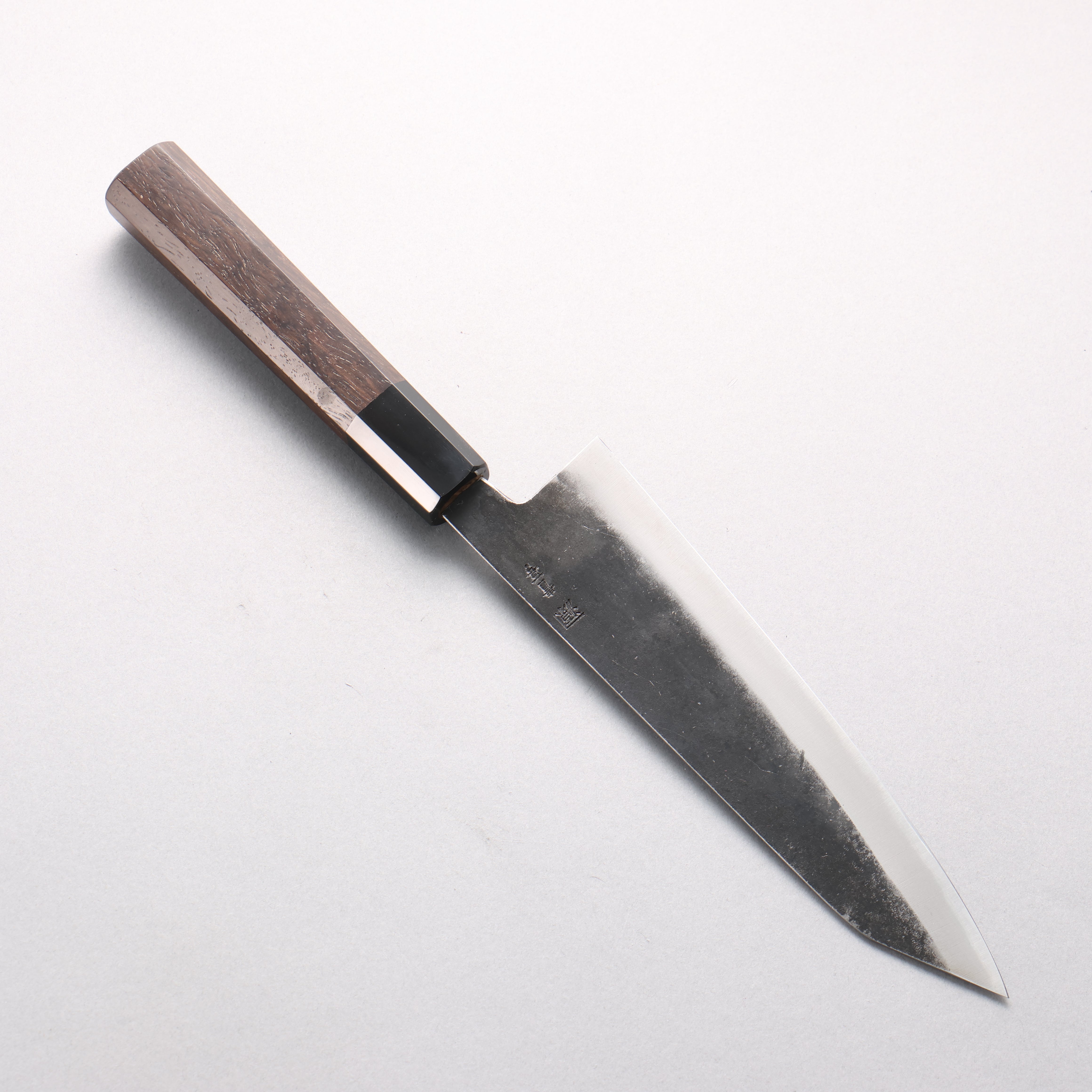 田中 誠貴 鐵火 青鋼二號 黑打 劍型牛刀 190mm 核桃木 握把 - 清助刃物