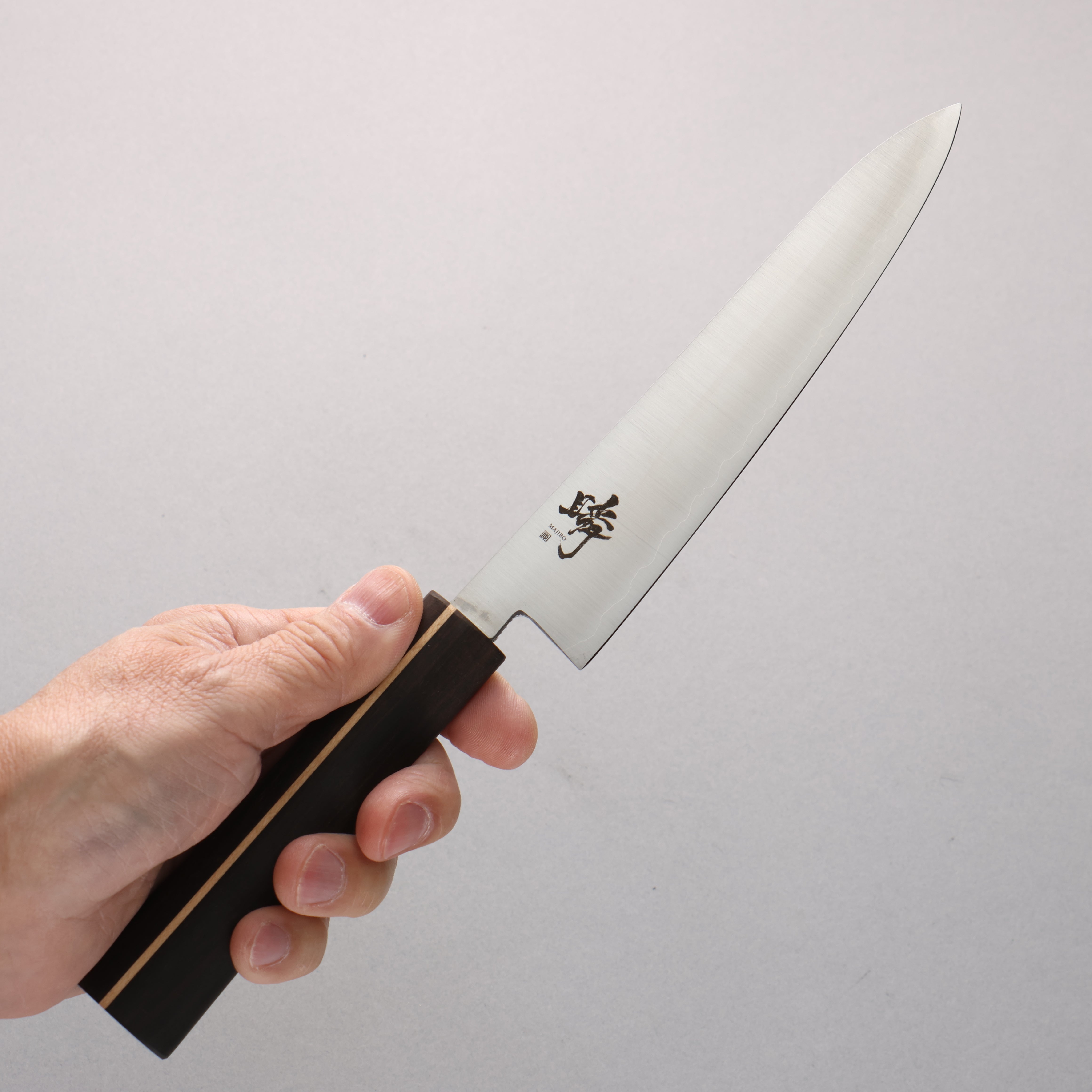 田中 誠貴 瞬 銀三鋼 多用途小刀 150mm 黑檀 握把 - 清助刃物