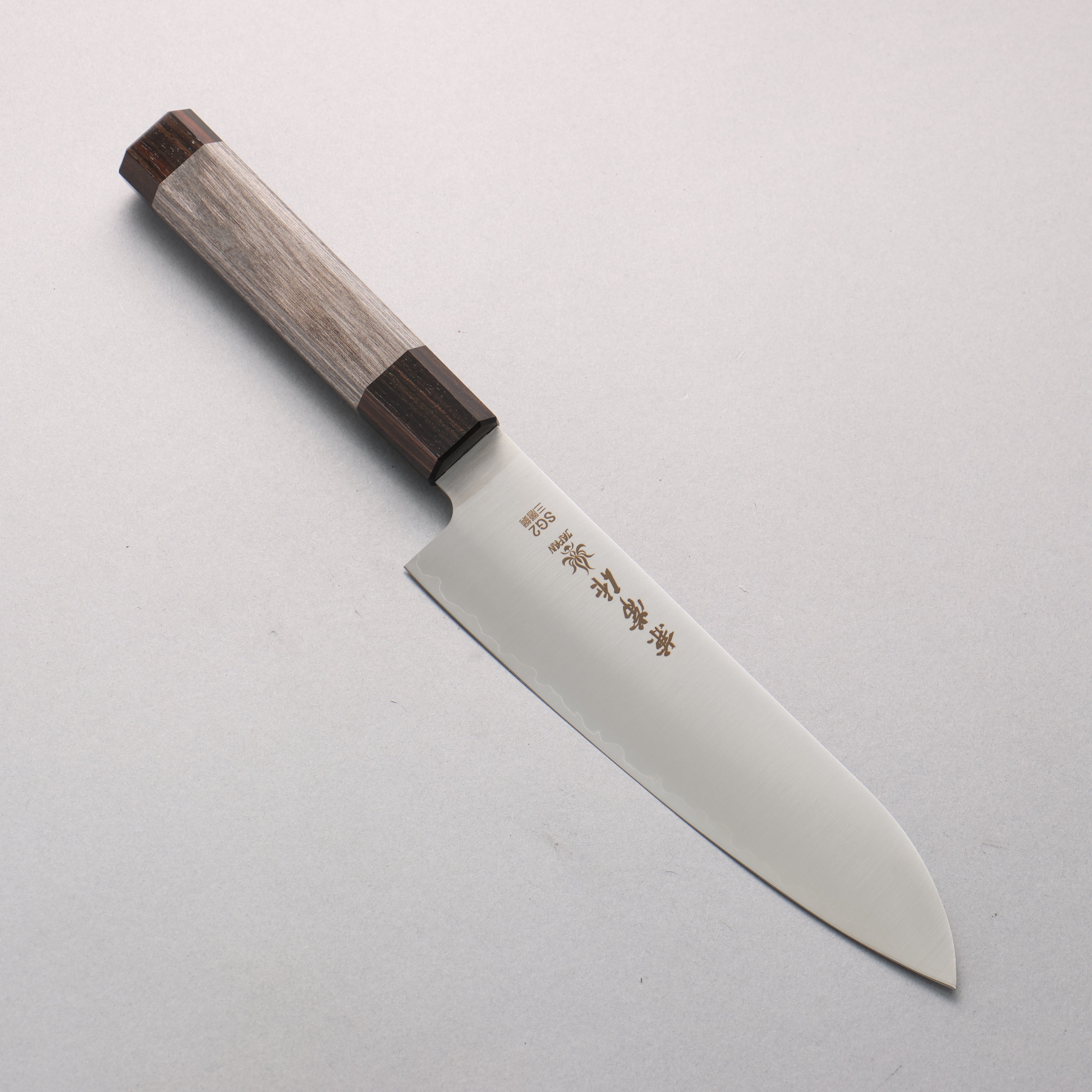 兼常 SG2 三德刀 180mm 灰色合成木 握把 - 清助刃物