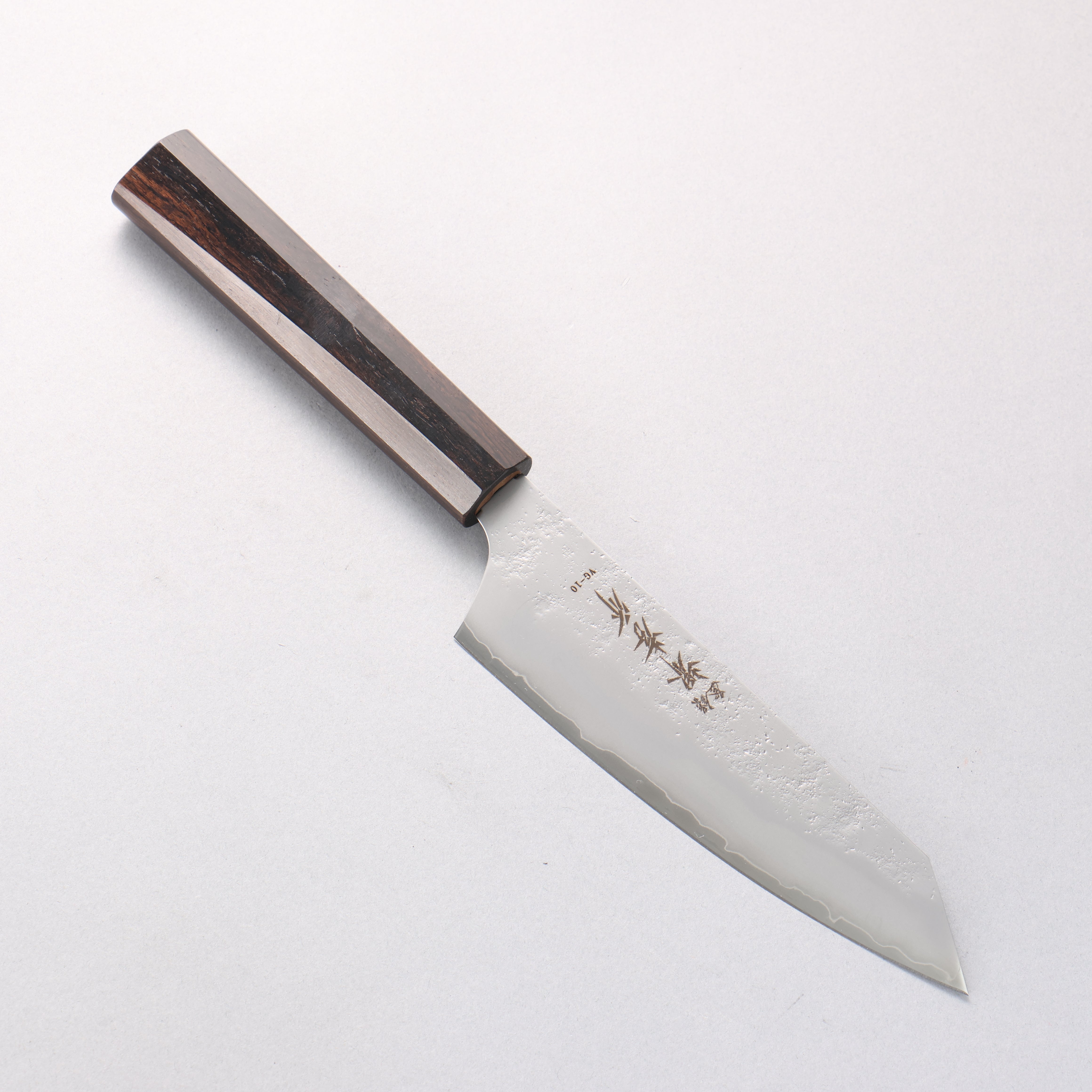 堺 孝行 VG10 梨地 文化刀 160mm 黑檀 握把 - 清助刃物