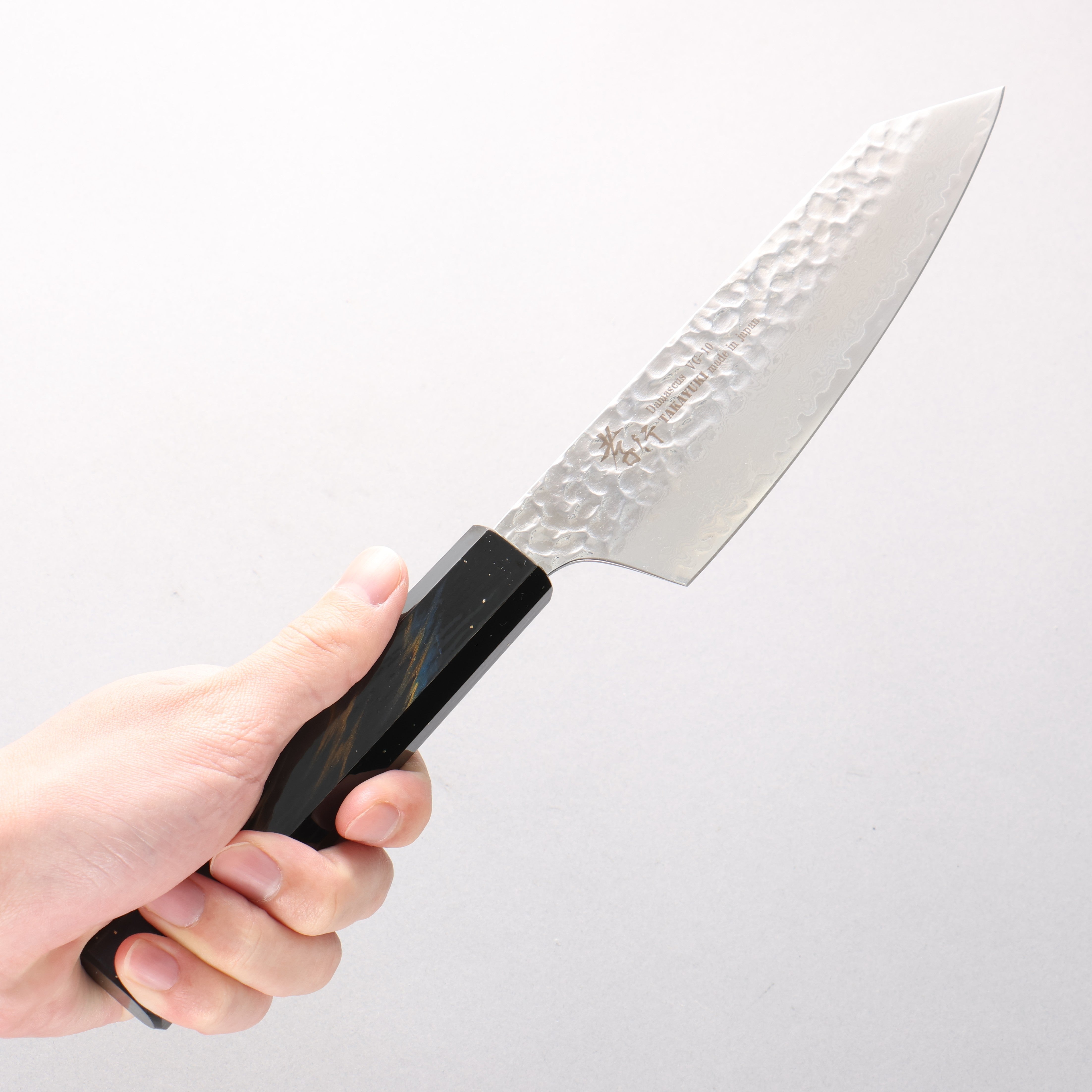 堺 孝行 VG10 33層大馬士革紋 劍型三德刀 160mm 櫟木漆塗（彩宇）握把 - 清助刃物