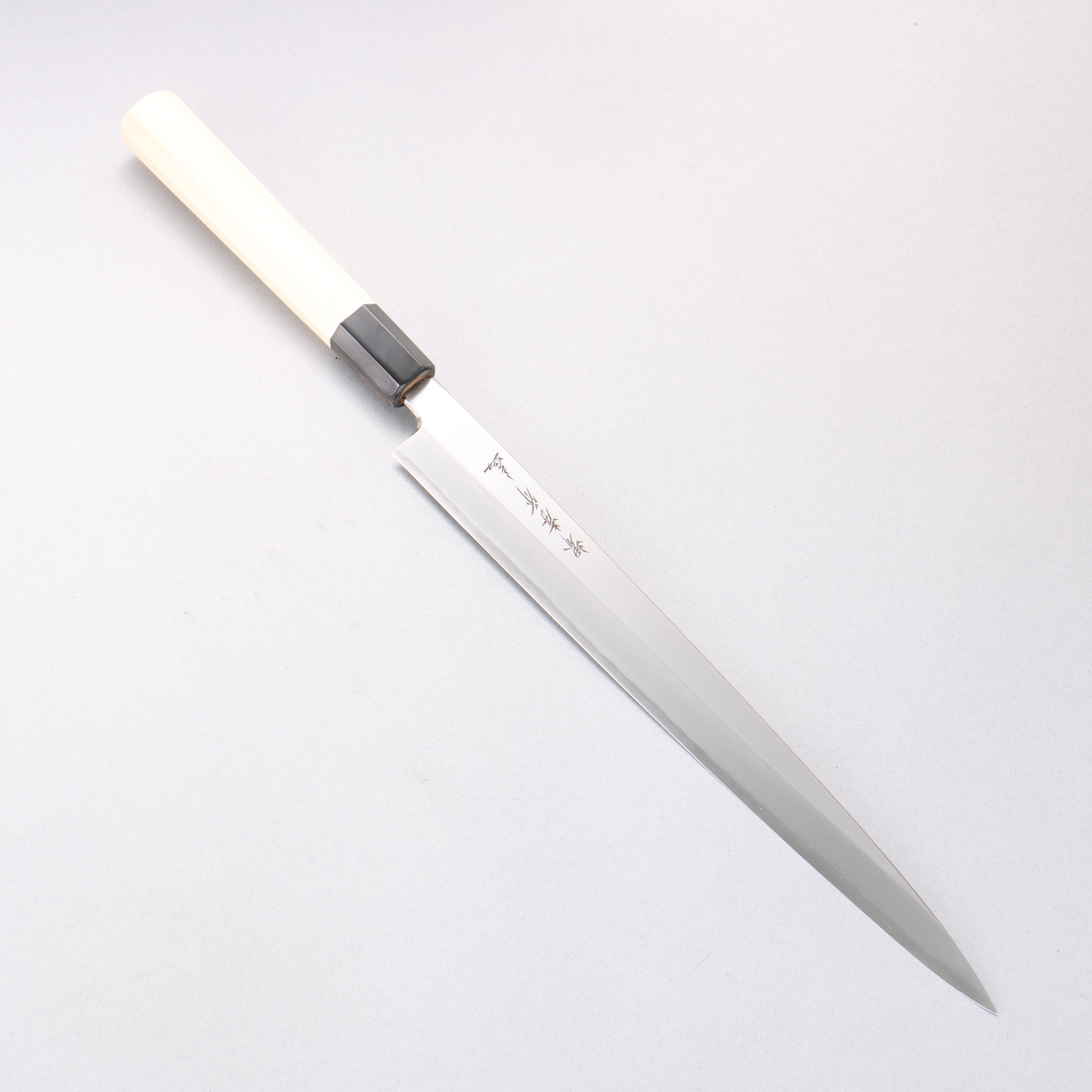 堺 孝行 主廚系列 銀三鋼 河豚刀 270mm 木蘭握把 - 清助刃物