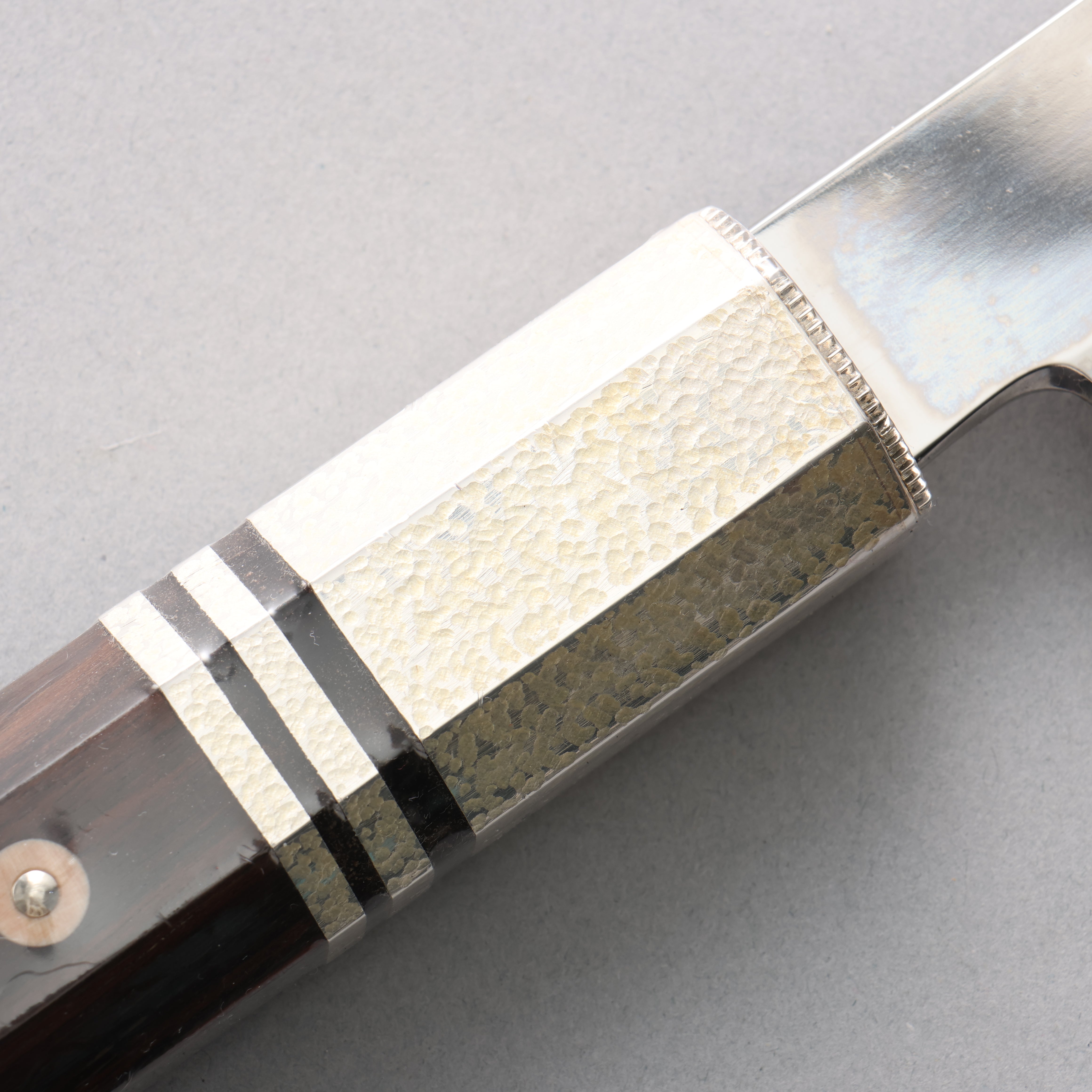 堺 孝行 本燒 銀三鋼 鏡面處理 先丸柳刃 510mm （上下兩枚銀口輪） 握把 附刀鞘 - 清助刃物