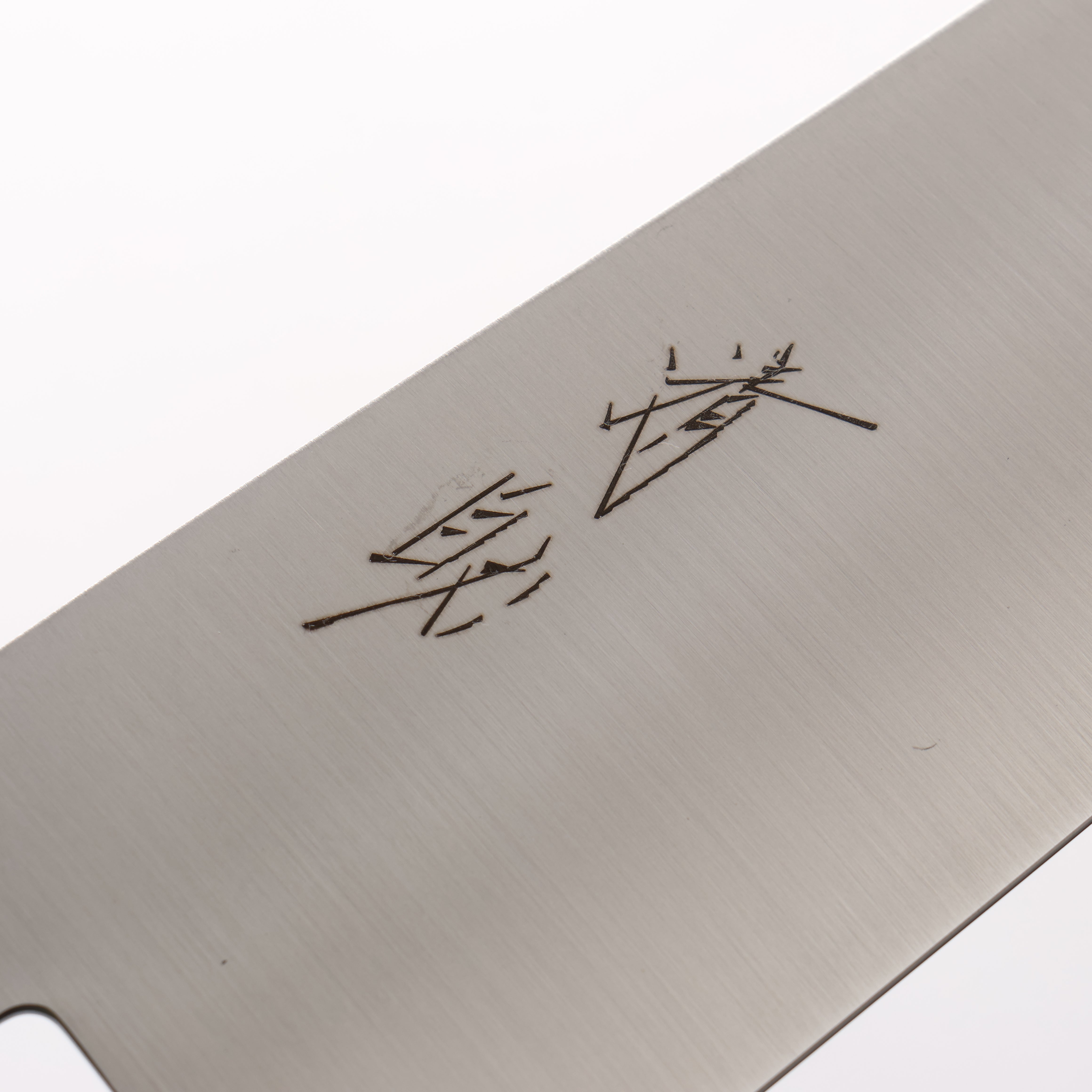 清助 不鏽鋼 切付三德刀 180mm 柚木 (口輪：黑塑膠) 握把 - 清助刃物
