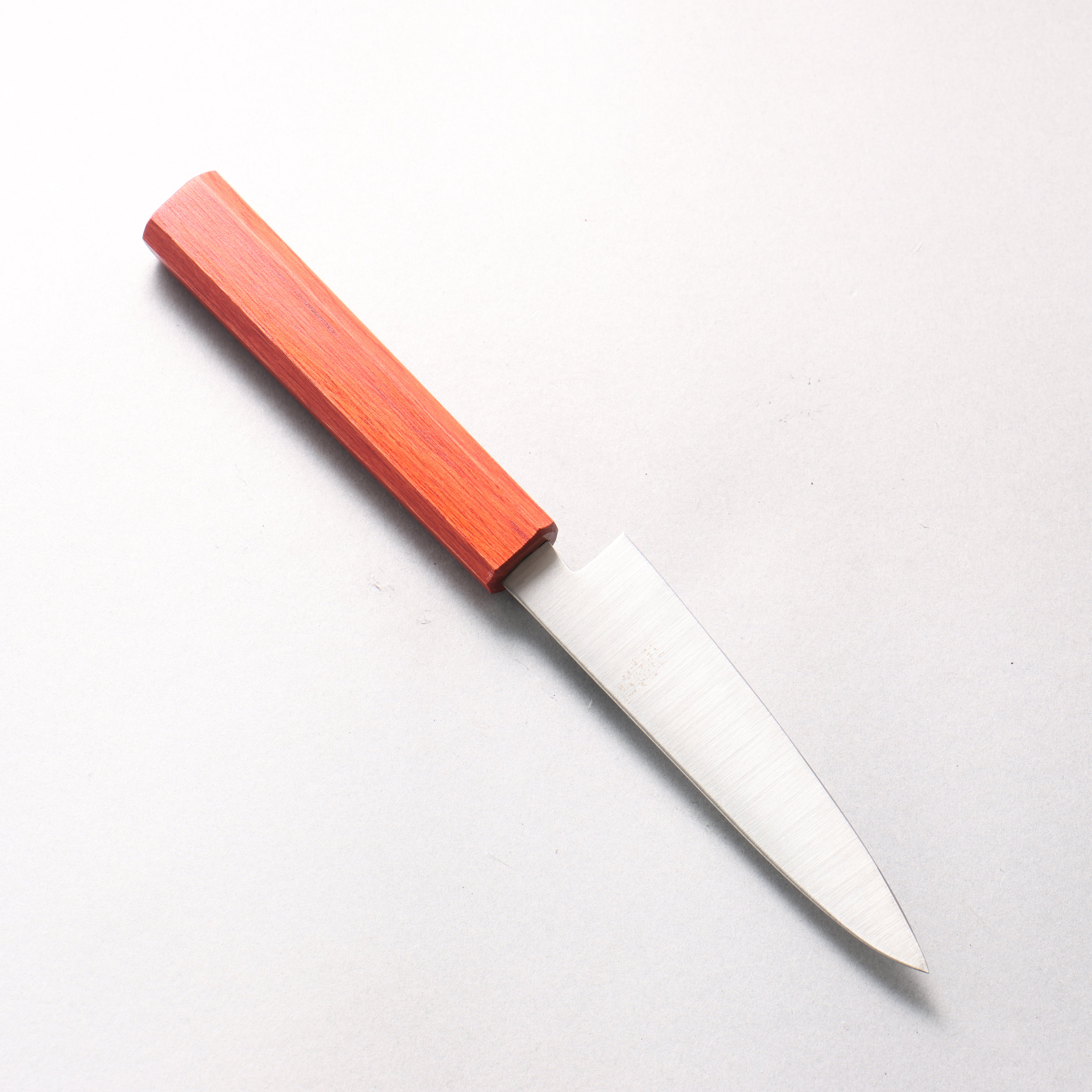 清助 SK-4鋼 多用途小刀 120mm 木材（煙燻紅） 握把 - 清助刃物