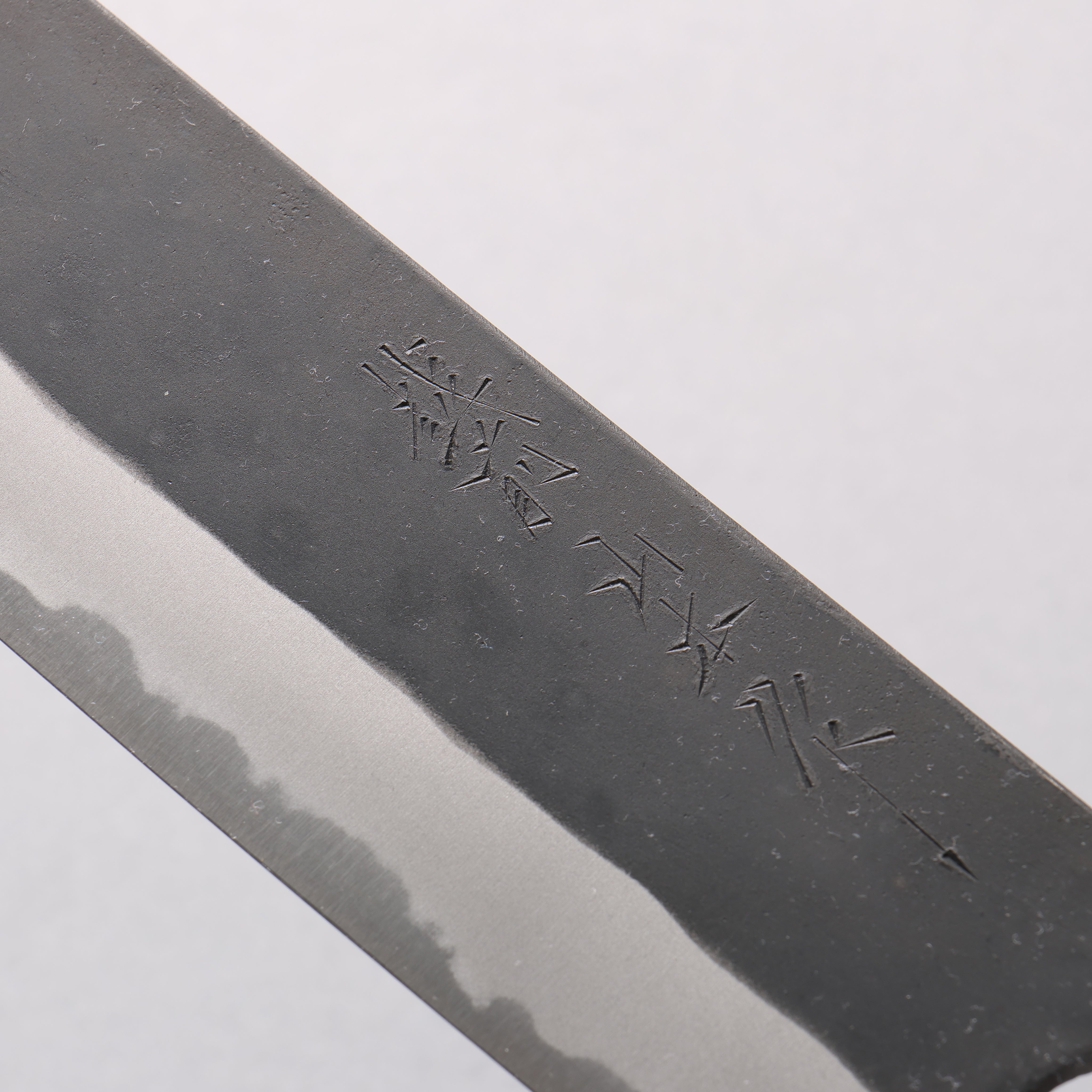 山本 直 白鋼二號 黑打 菜切 165mm 核桃木 握把