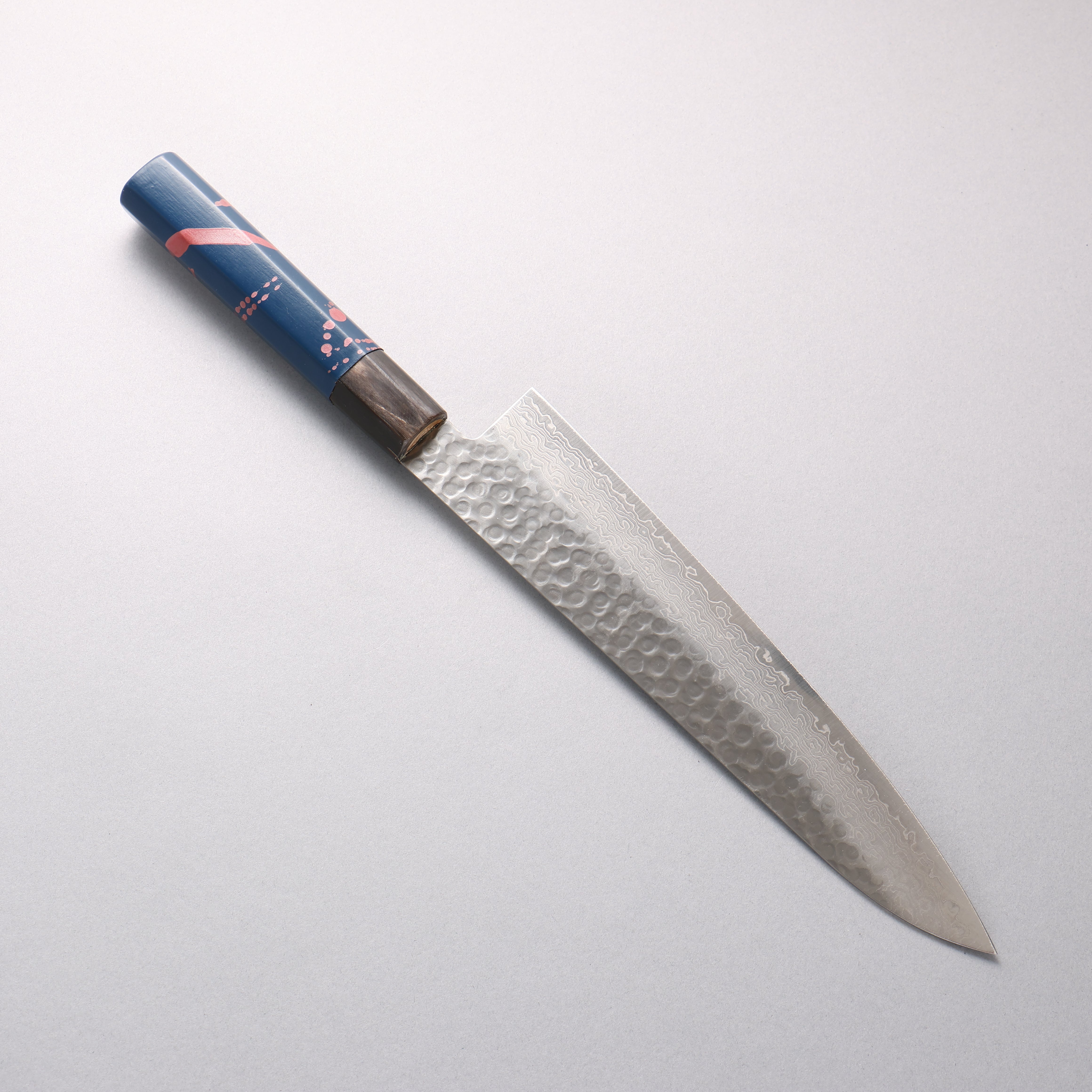 堺 孝行 VG10 33層大馬士革紋 牛刀 240mm 青漆塗 握把 附刀鞘
