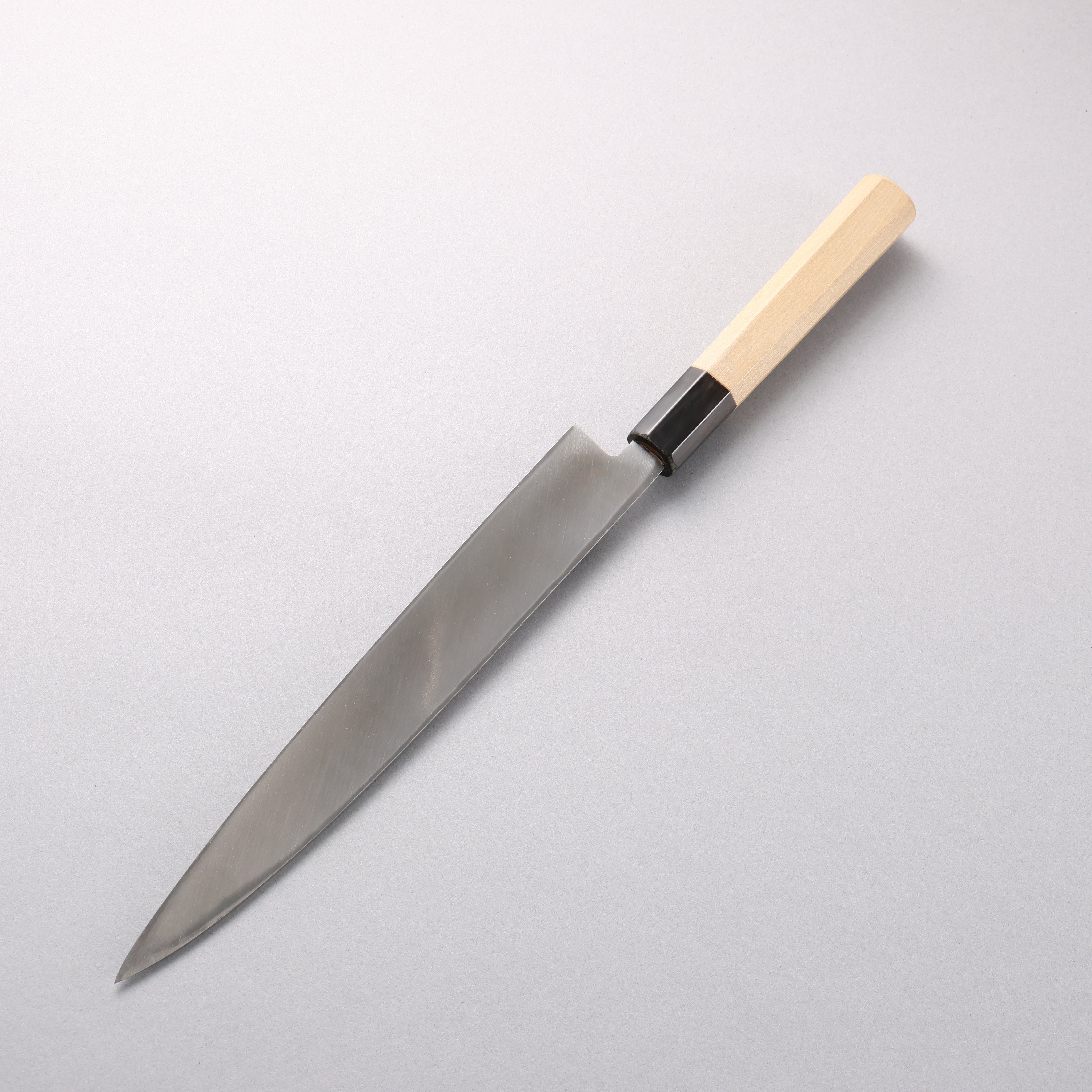 清助 【左撇子用】 鉬鋼（MOL） 霞研 柳刃 240mm