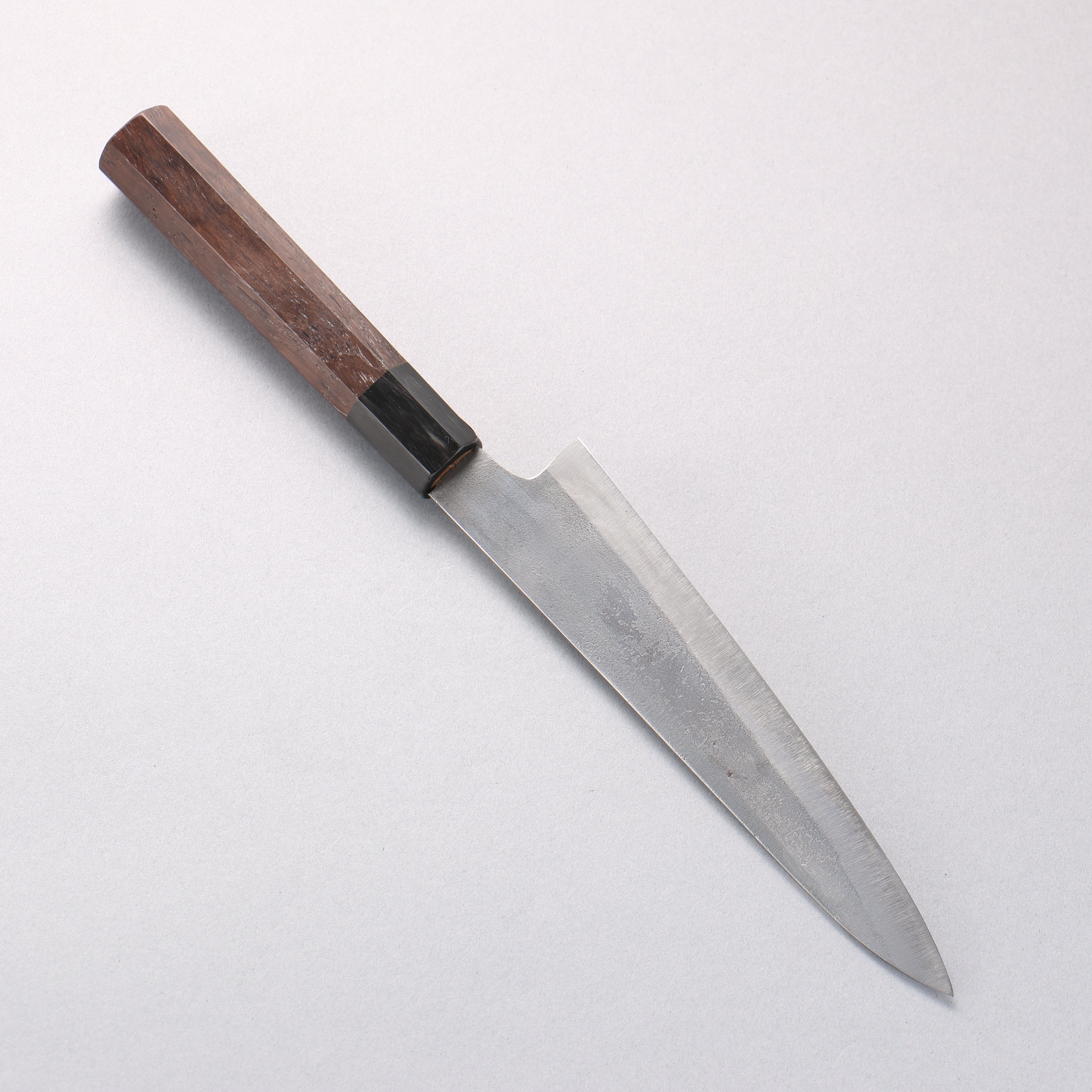 田中 誠貴 銀三鋼 梨地 多用途小刀 150mm 核桃木 握把 - 清助刃物