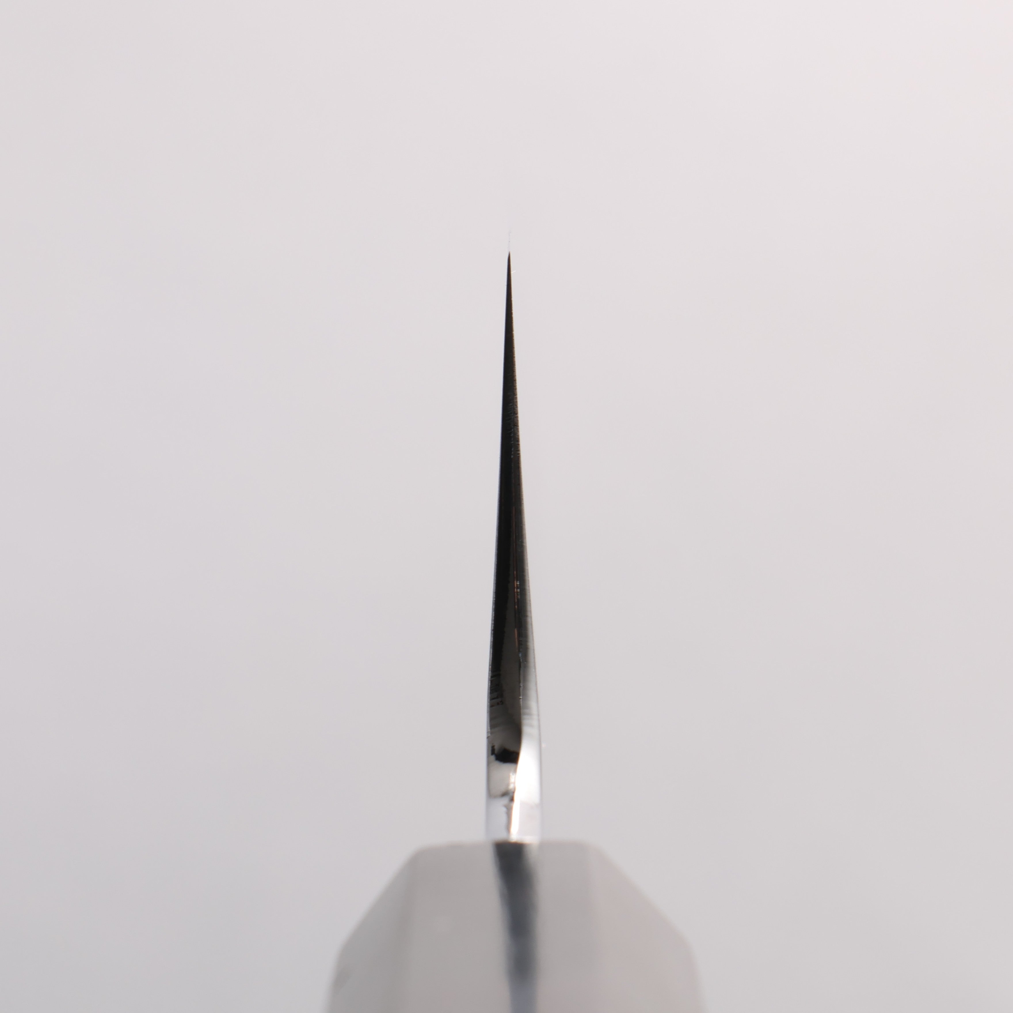 重陽 白鋼 鏡面處理 切付牛刀 210mm 黑檀 (口輪：黑水牛角) 握把 - 清助刃物