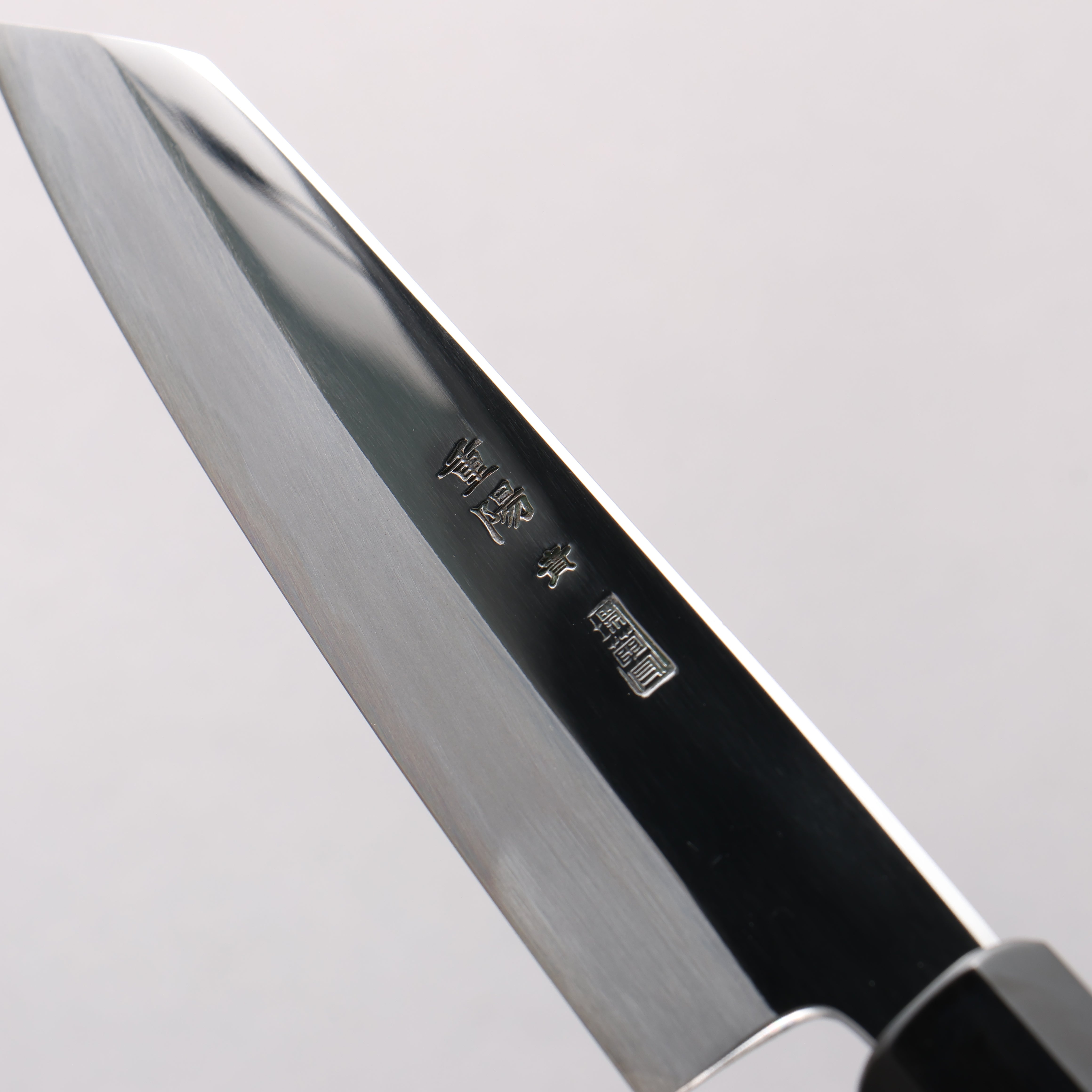 重陽 青鋼一號 鏡面處理 切付多用途小刀 135mm 黑檀 (口輪：黑水牛角) 握把 - 清助刃物