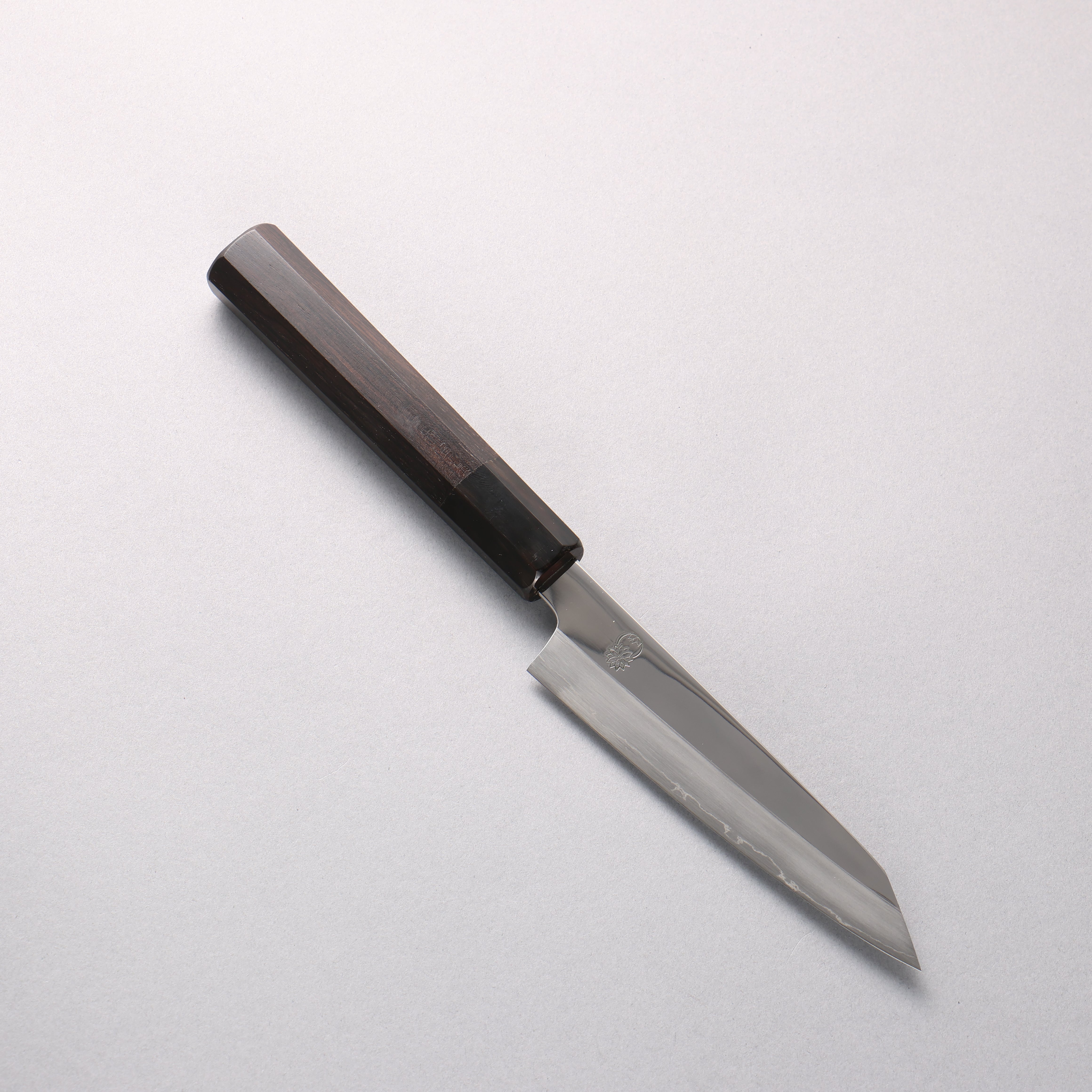 重陽 銀三鋼 鏡面處理 多用途小刀 135mm 黑檀 (口輪：黑水牛角) 握把 - 清助刃物