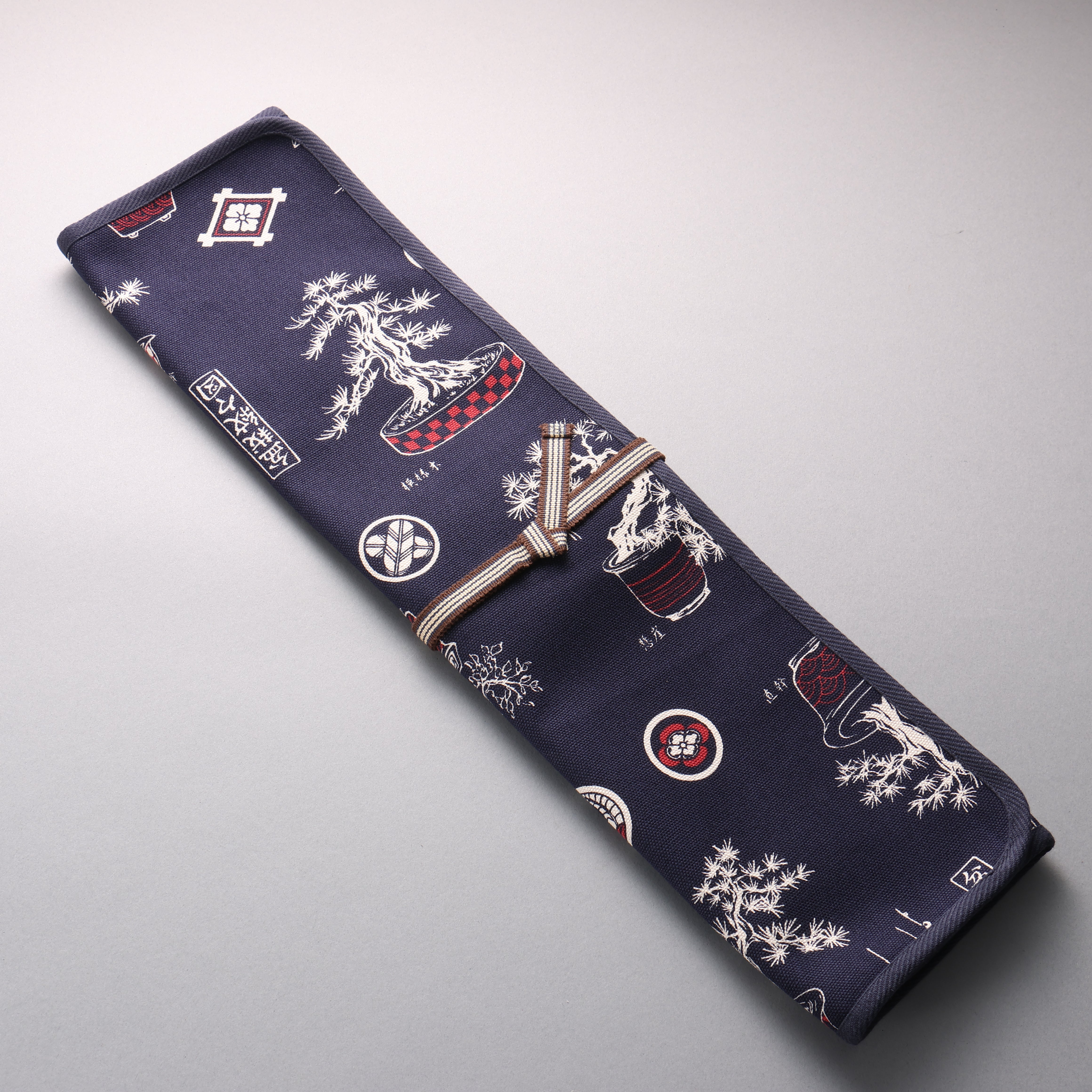プランドル飯田 刀袋（可收納五把刀） 布 牛仔布 430mm x 510mm