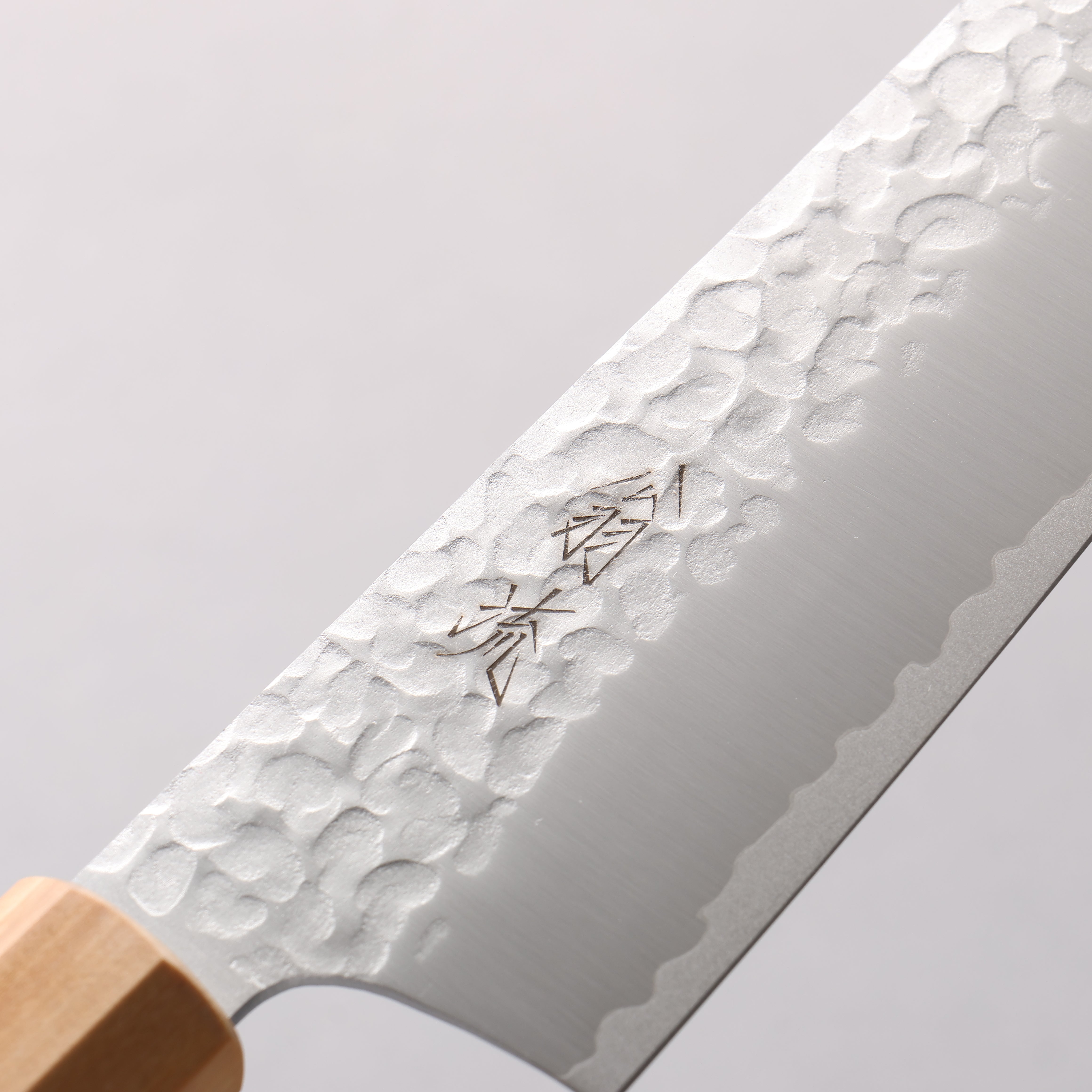 翁流 VG10 鎚目 切付牛刀 180mm 橄欖樹 握把