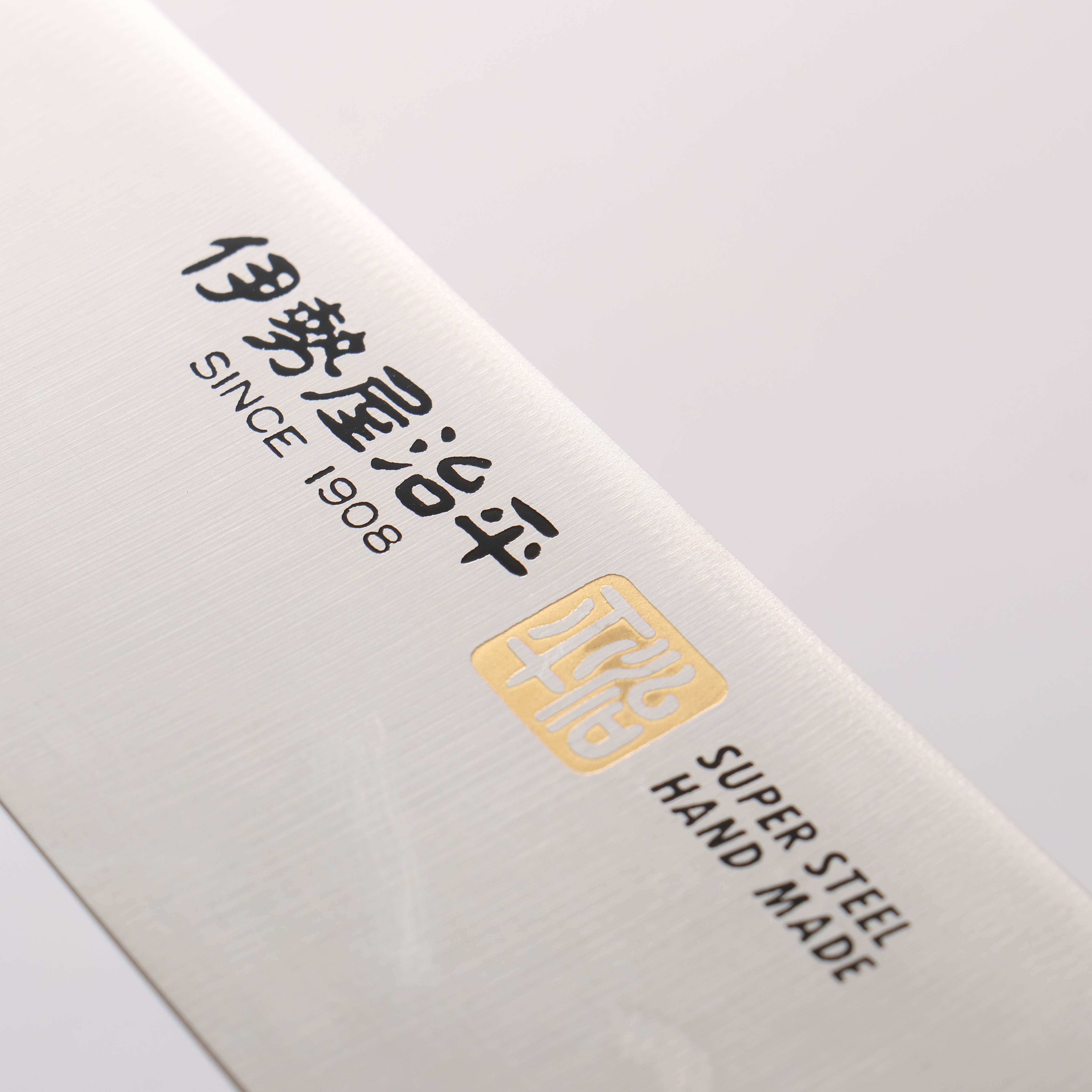 伊勢屋 鉬鋼（MOL） 牛刀 210mm 黑合成木 握把 - 清助刃物