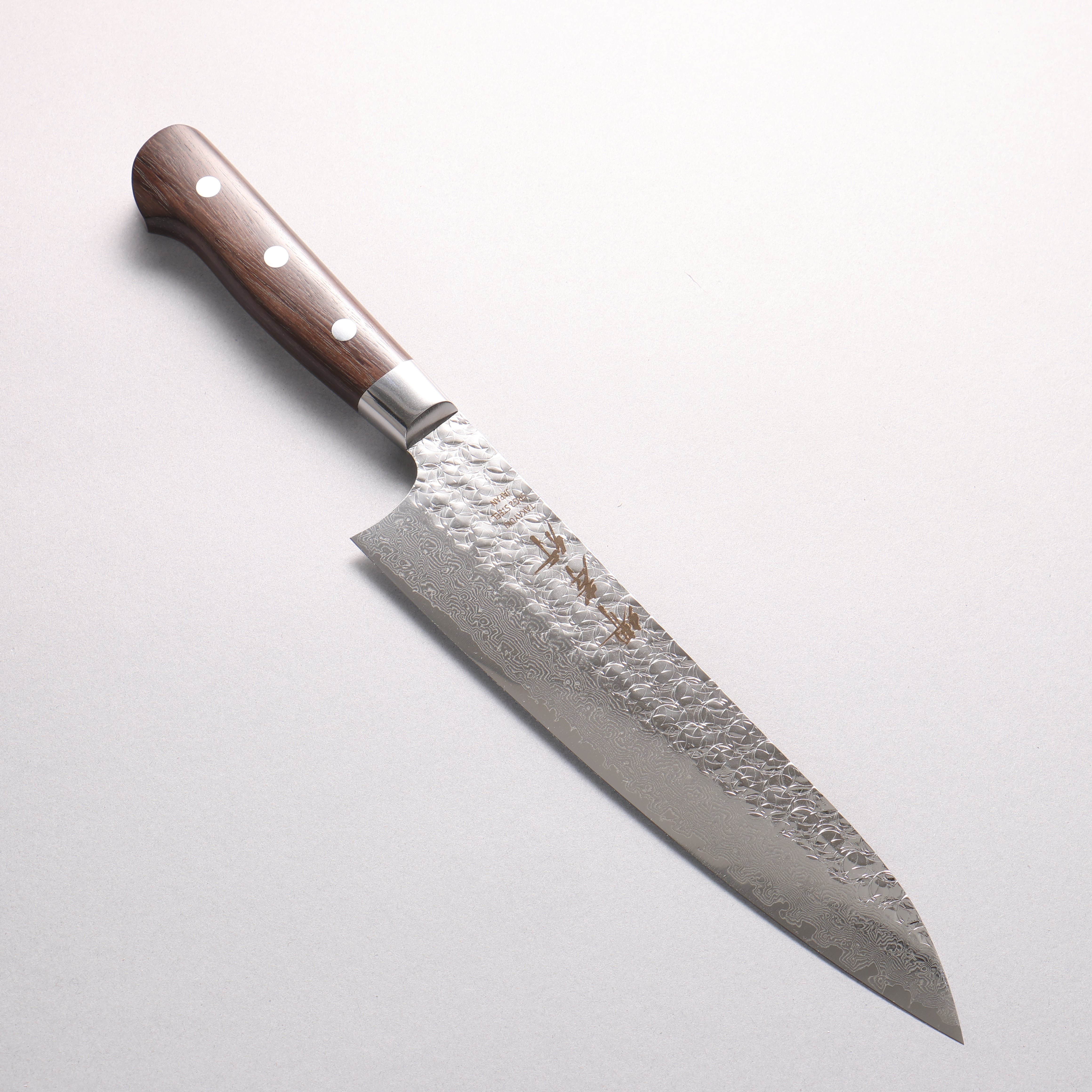 堺 孝行 SG2 鎚目 大馬士革紋 打磨處理 牛刀 210mm 紫檀木 握把